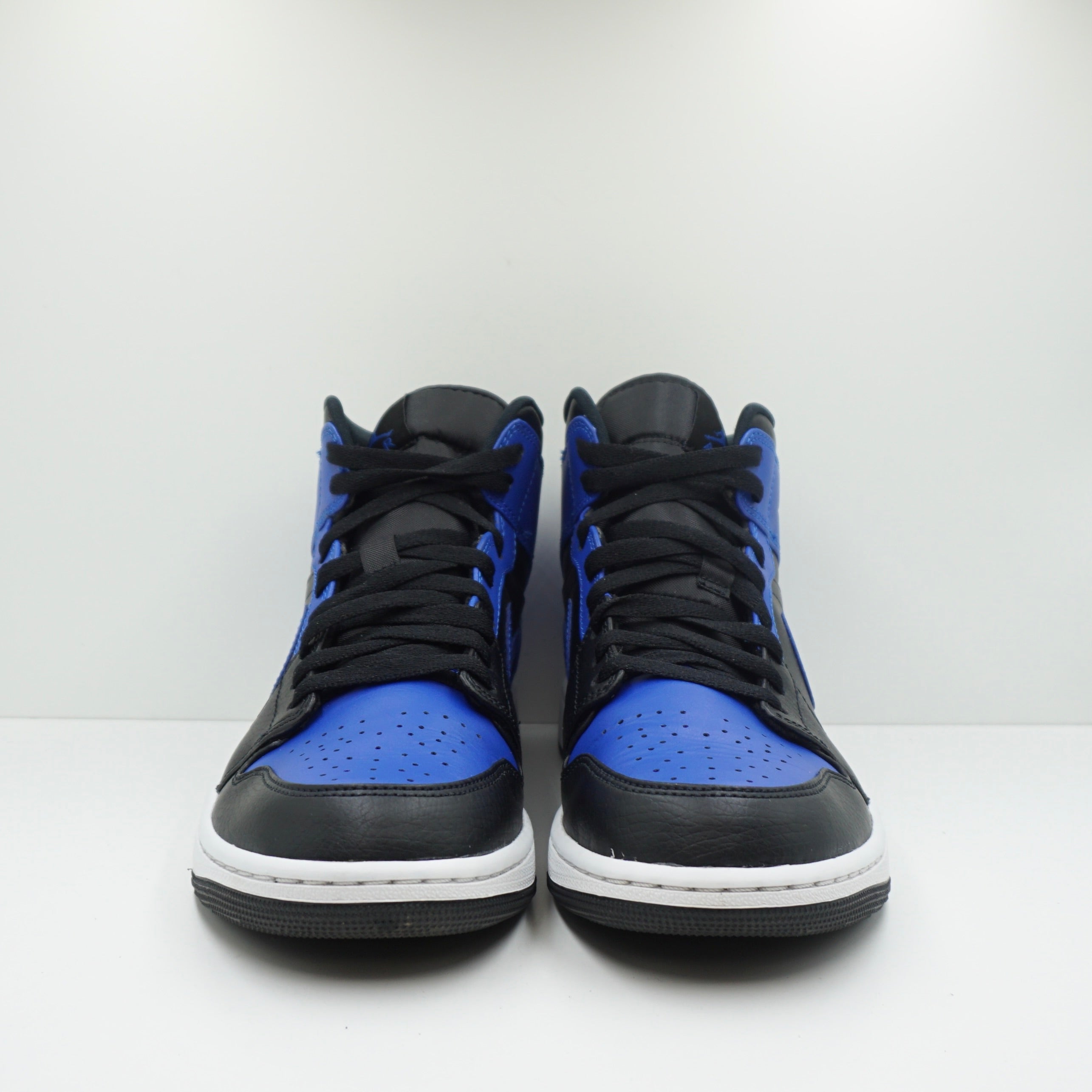 Jordan 1 Mid Hyper Royal Tumbled Leather