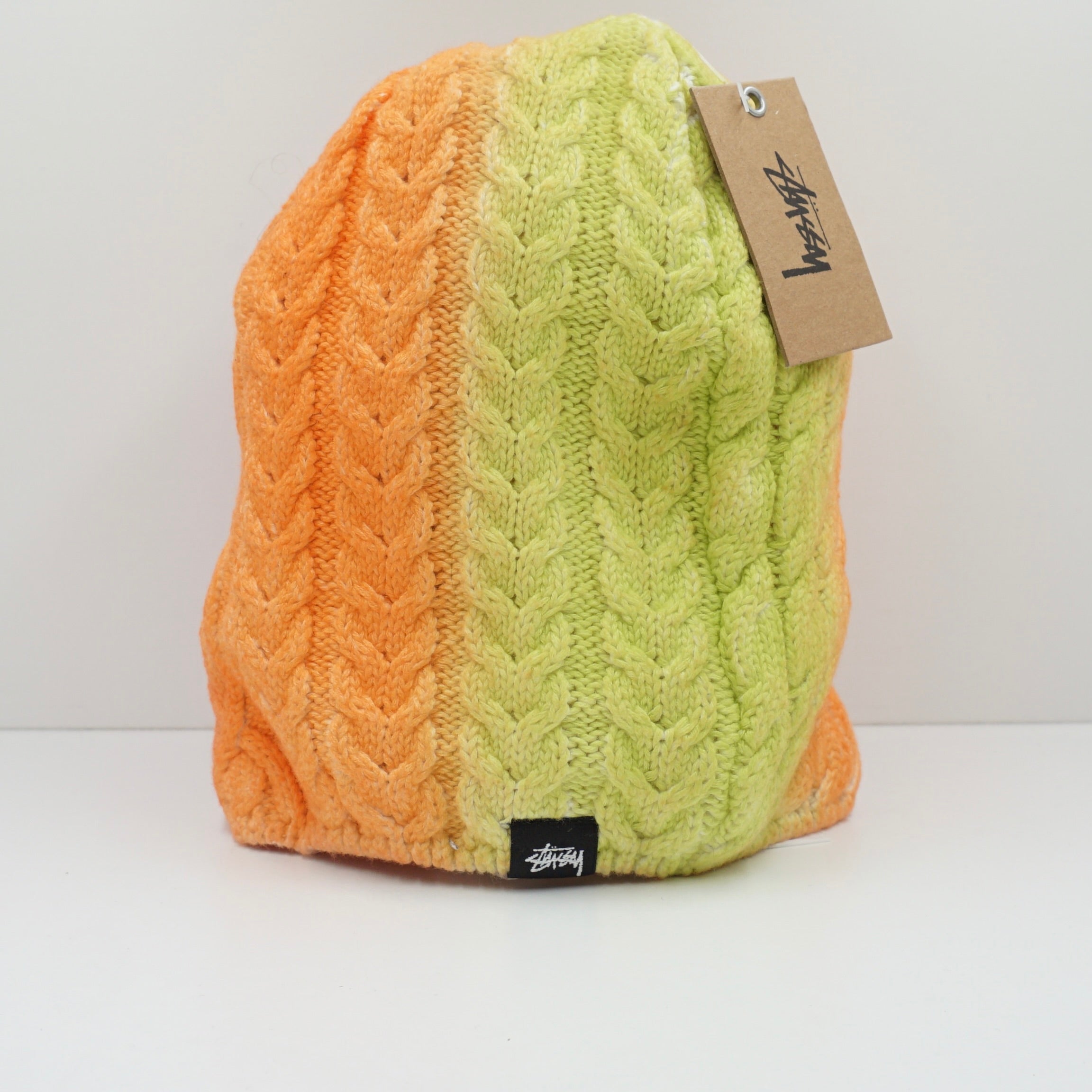 Stussy Spray Multi Knit Green Red Beanie