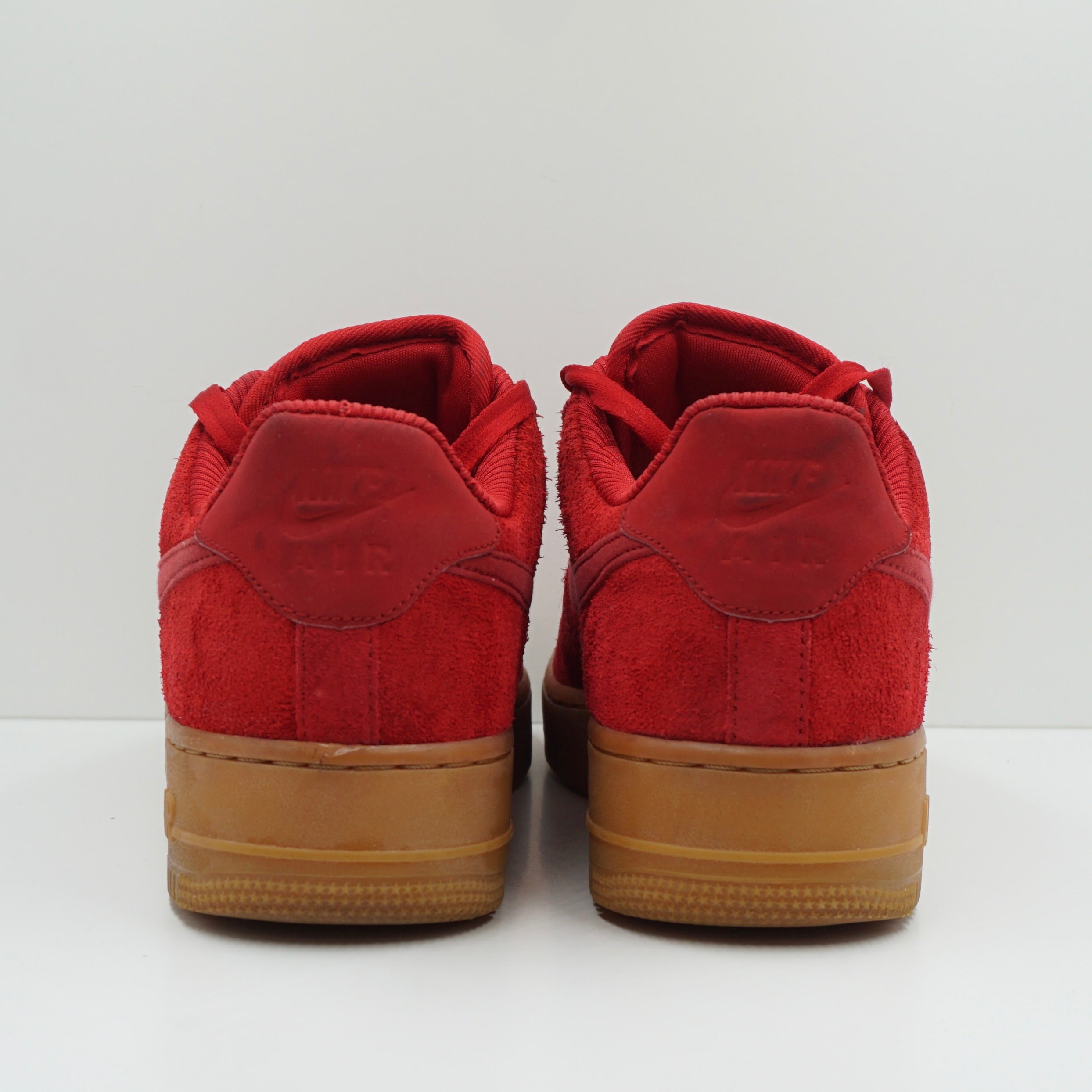 nike air force 1 red gum bottom