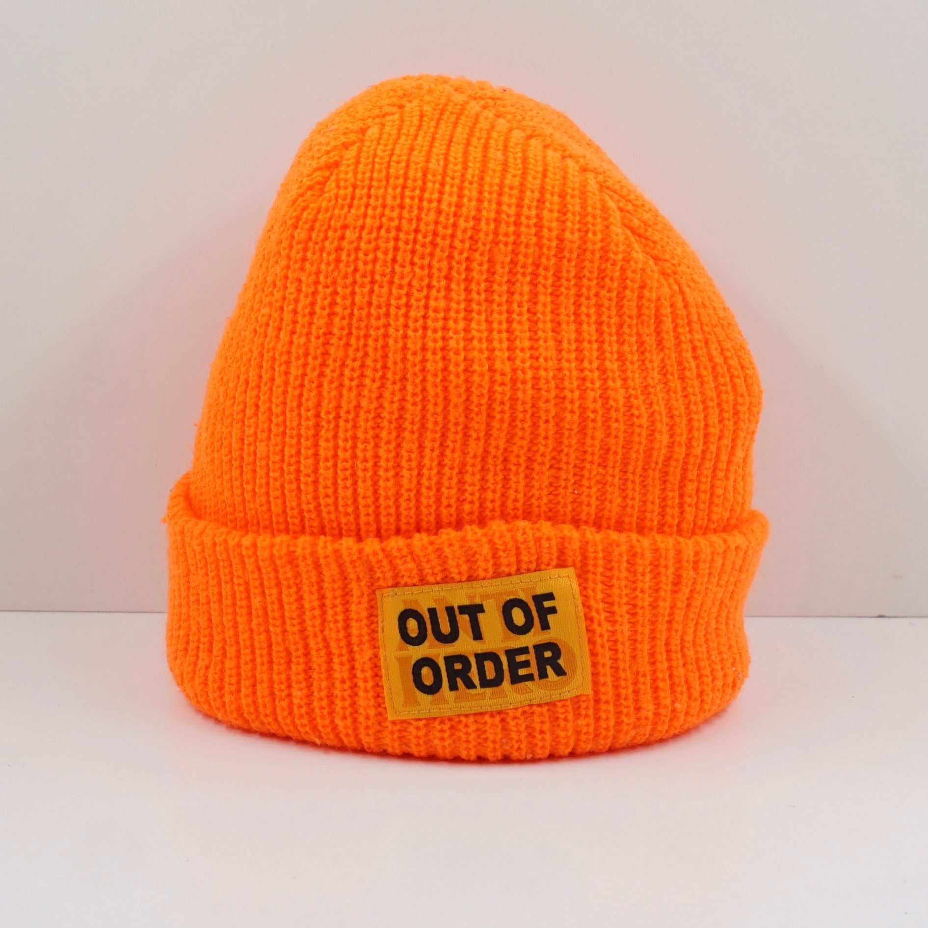 Anti Hero Out Of Order Knitted Orange Beanie
