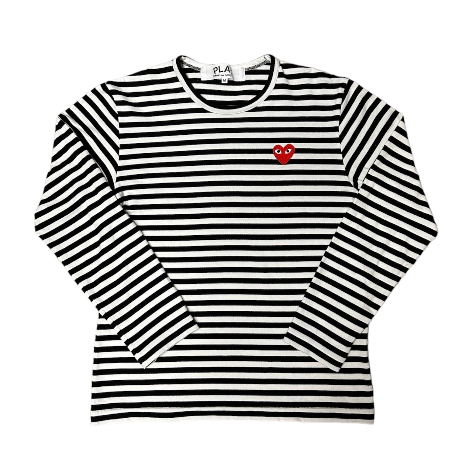 Comme des Garcons Play Striped Long Sleeve Tshirt
