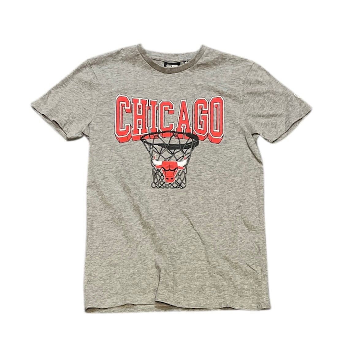 New Era Chicago Bulls Grey Tshirt