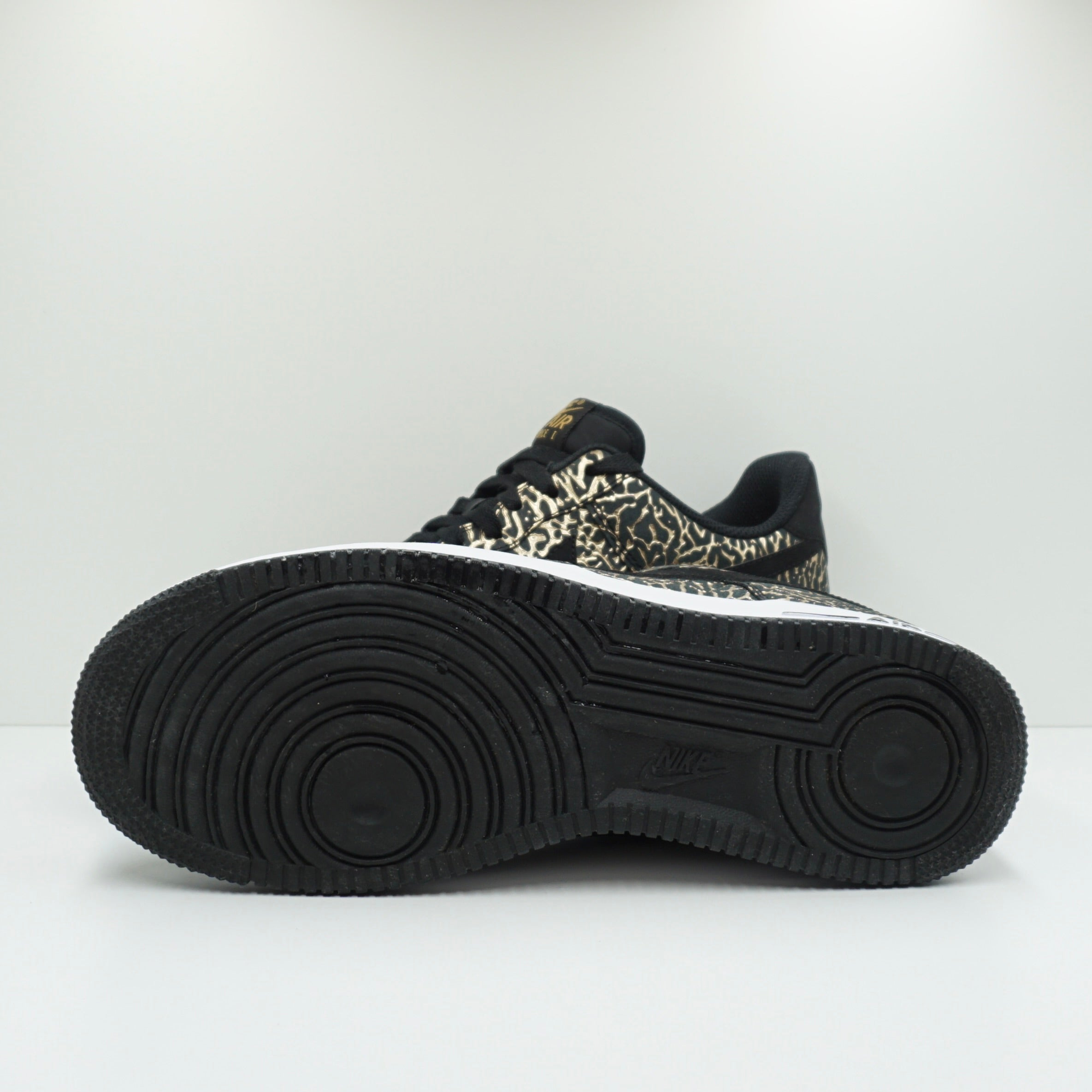 Nike Air Force 1 Low Black Gold Elephant