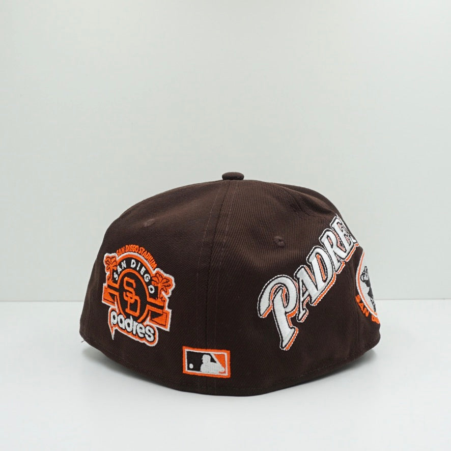 New Era San Diego Padres Cooperstown Multi Patch Brown Fitted Cap