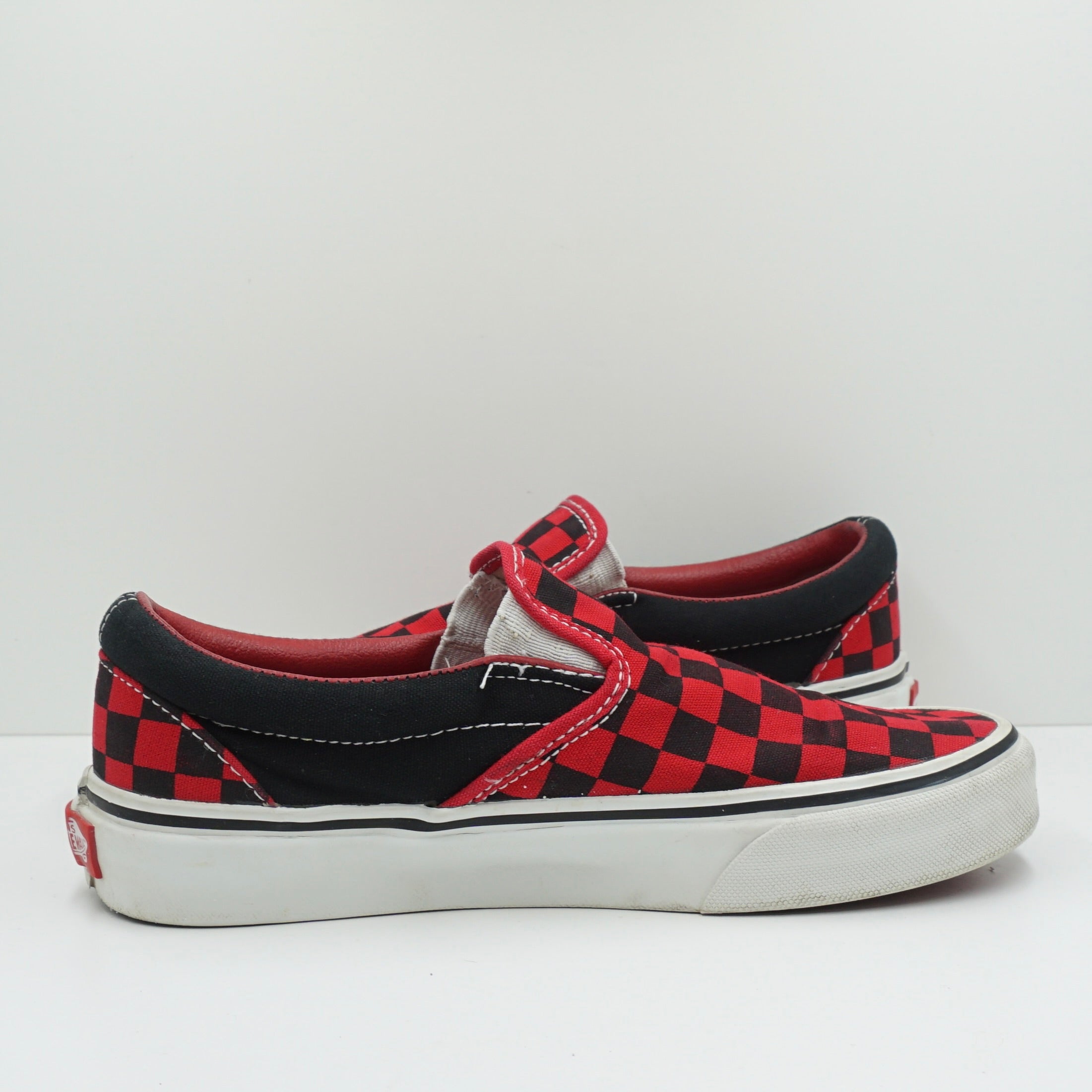 Vans Slip On Checkerboard Red Black