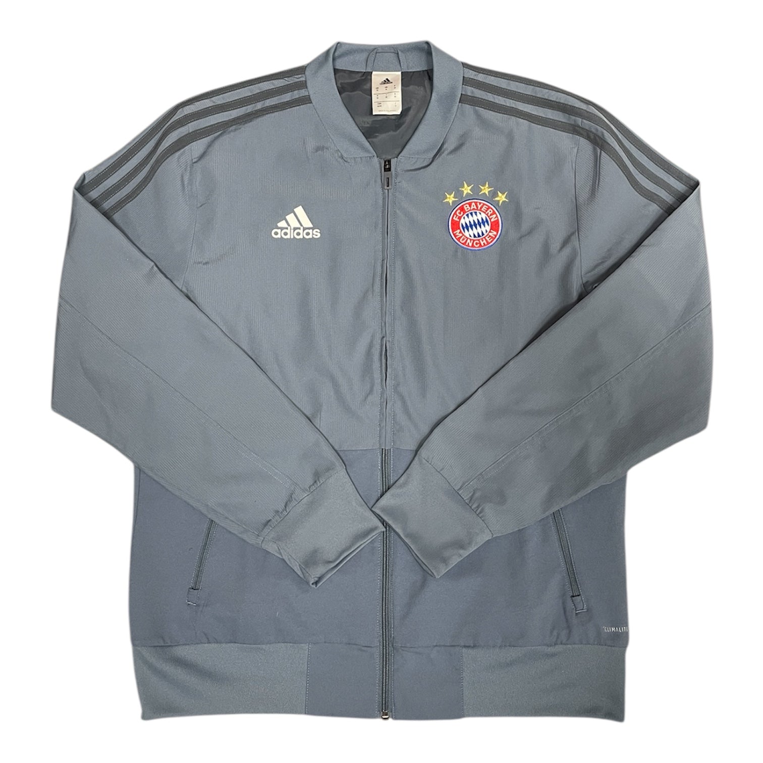 Adidas Bayern Munchen 2018/2019 Grey Football Track Jacket