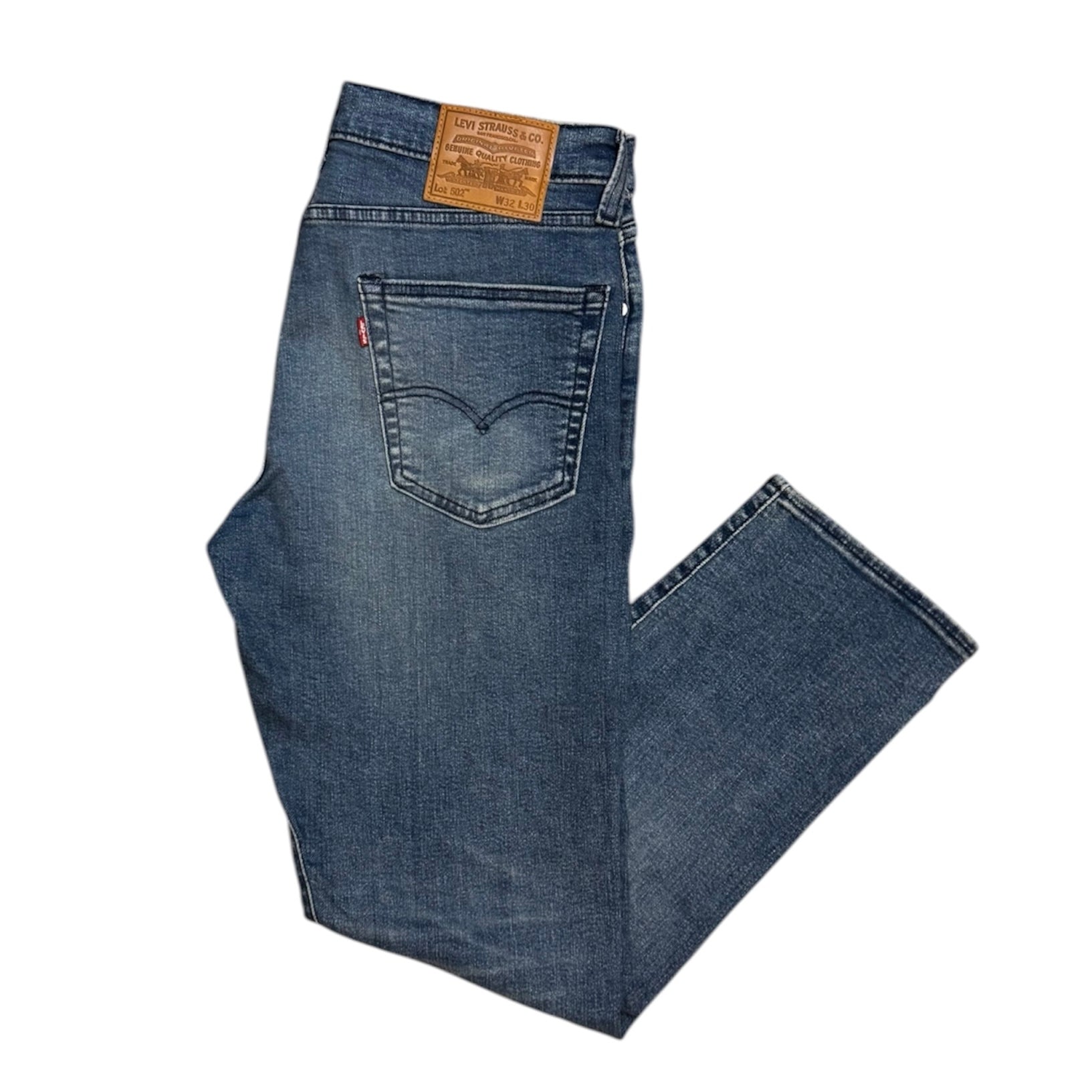 Levis 502 Washed Blue Jeans