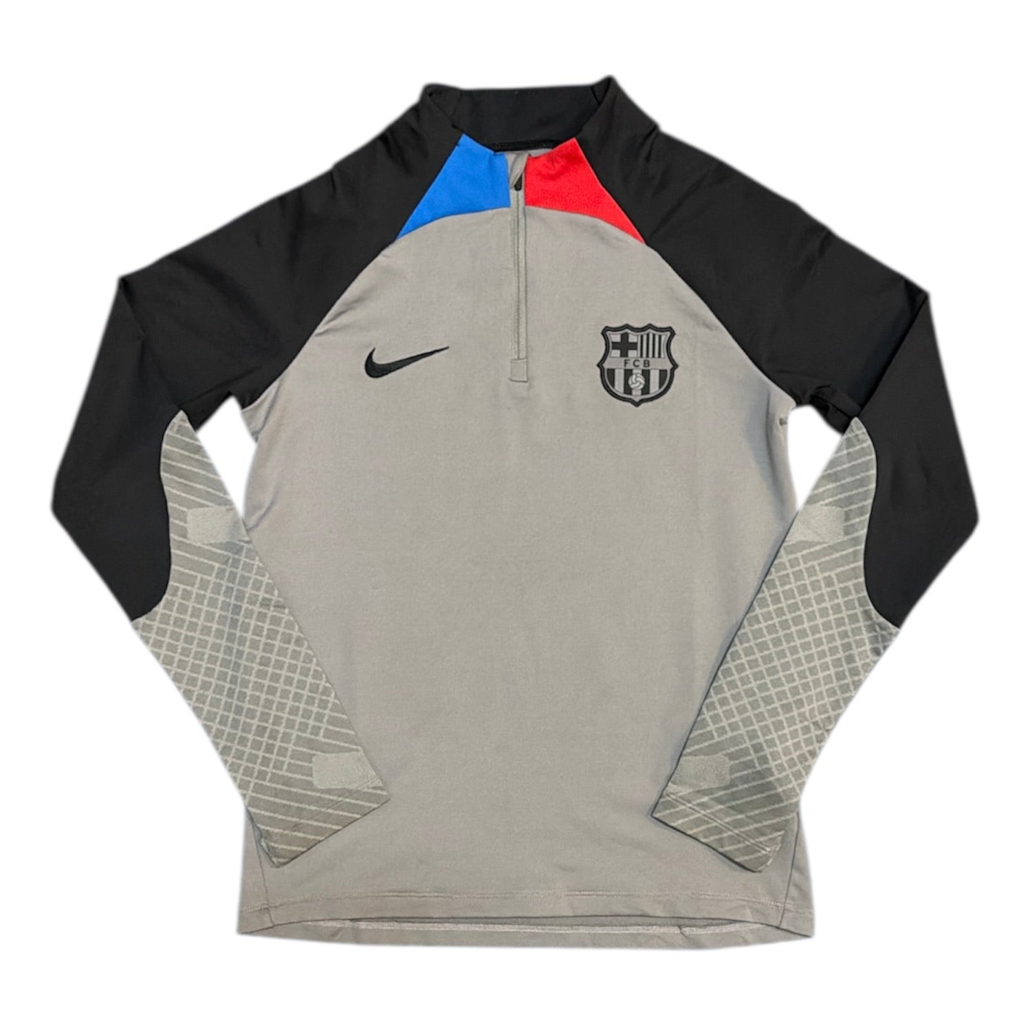 Nike Barcelona Training Shirt Dri-FIT Strike Drill Long Sleeve Football Quarter Zip (Youth)