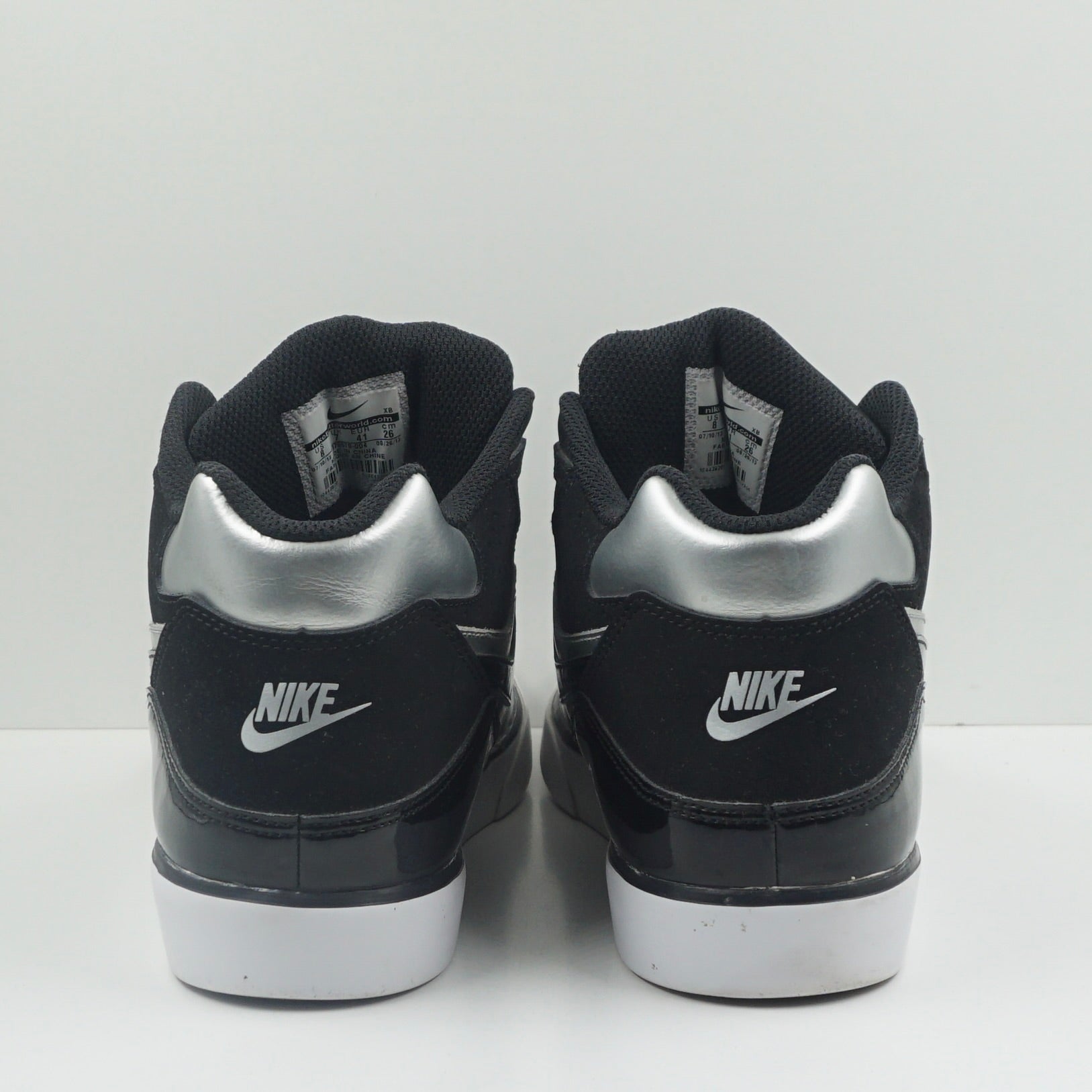Nike Auto Force 180 Mid Black Patent Silver (2013)
