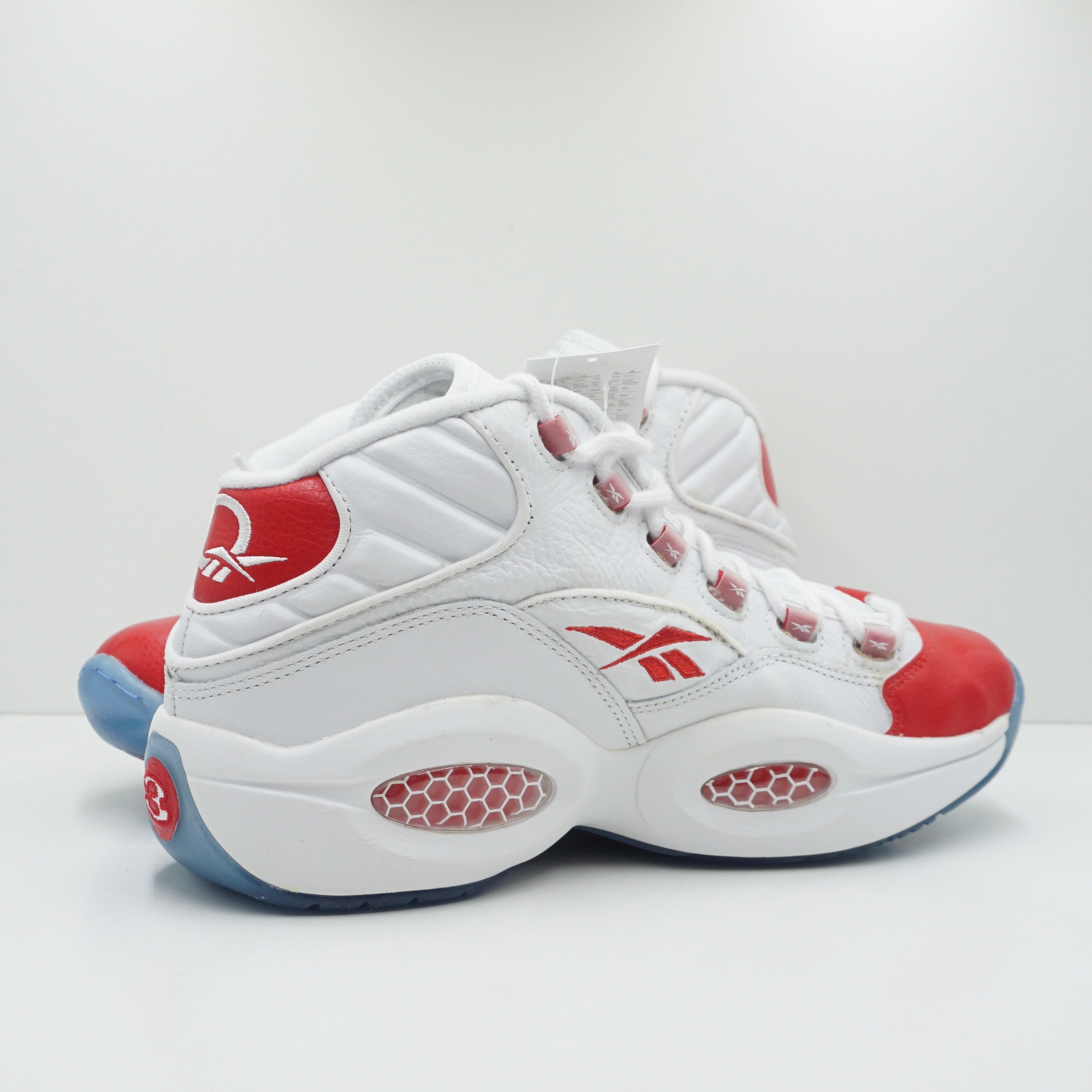 Reebok Question Mid White Pearlized Red