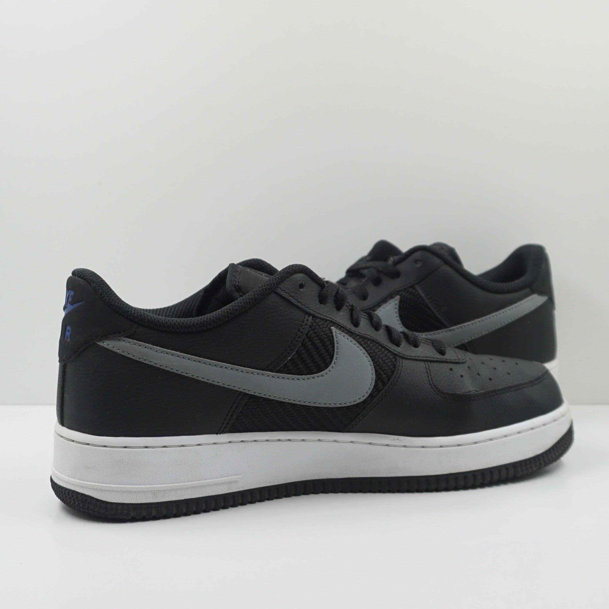 Nike Air Force 1 '07 Double Swoosh Black Racer Blue