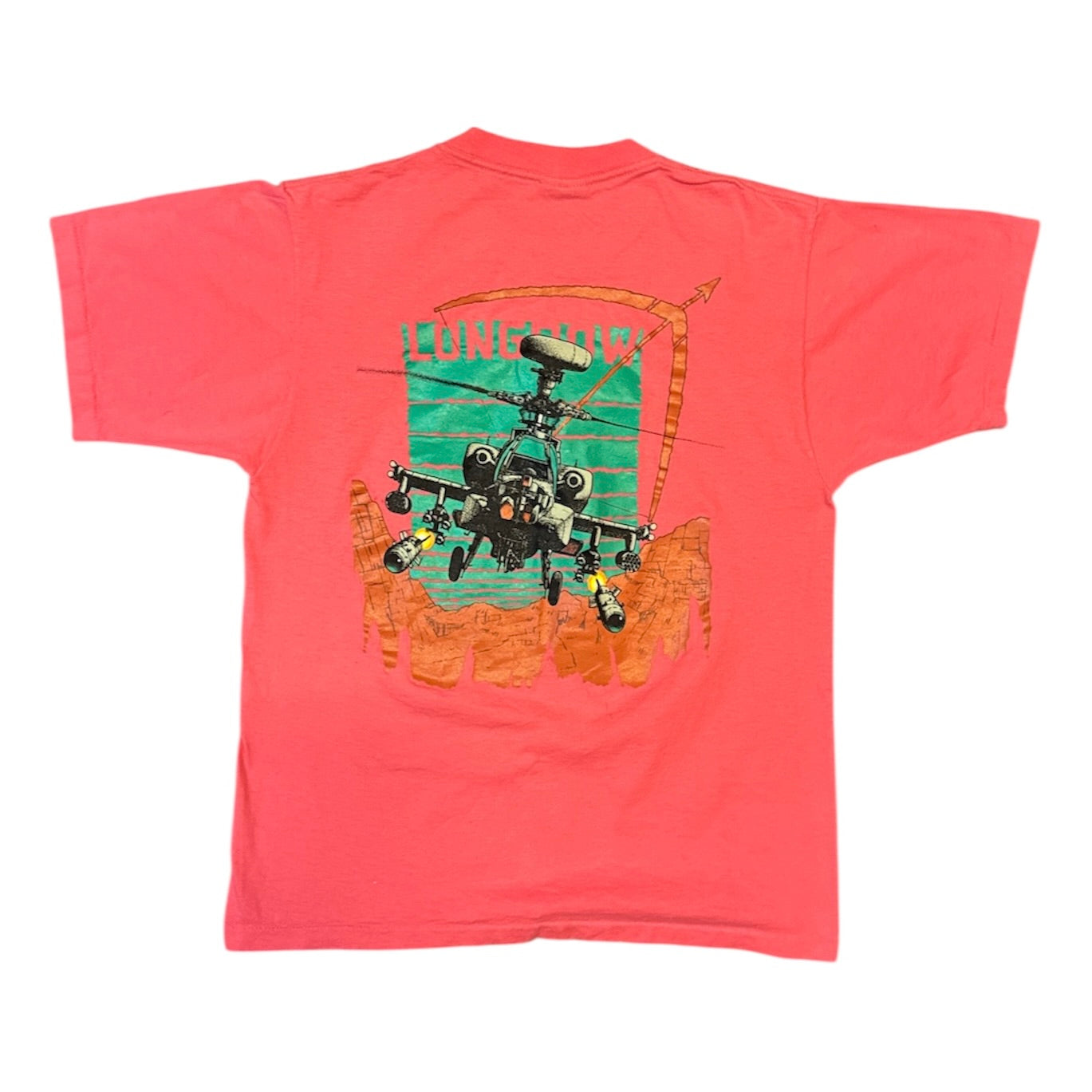 Hazelwood AH-64 Apache Longbow Graphic Pink Tshirt
