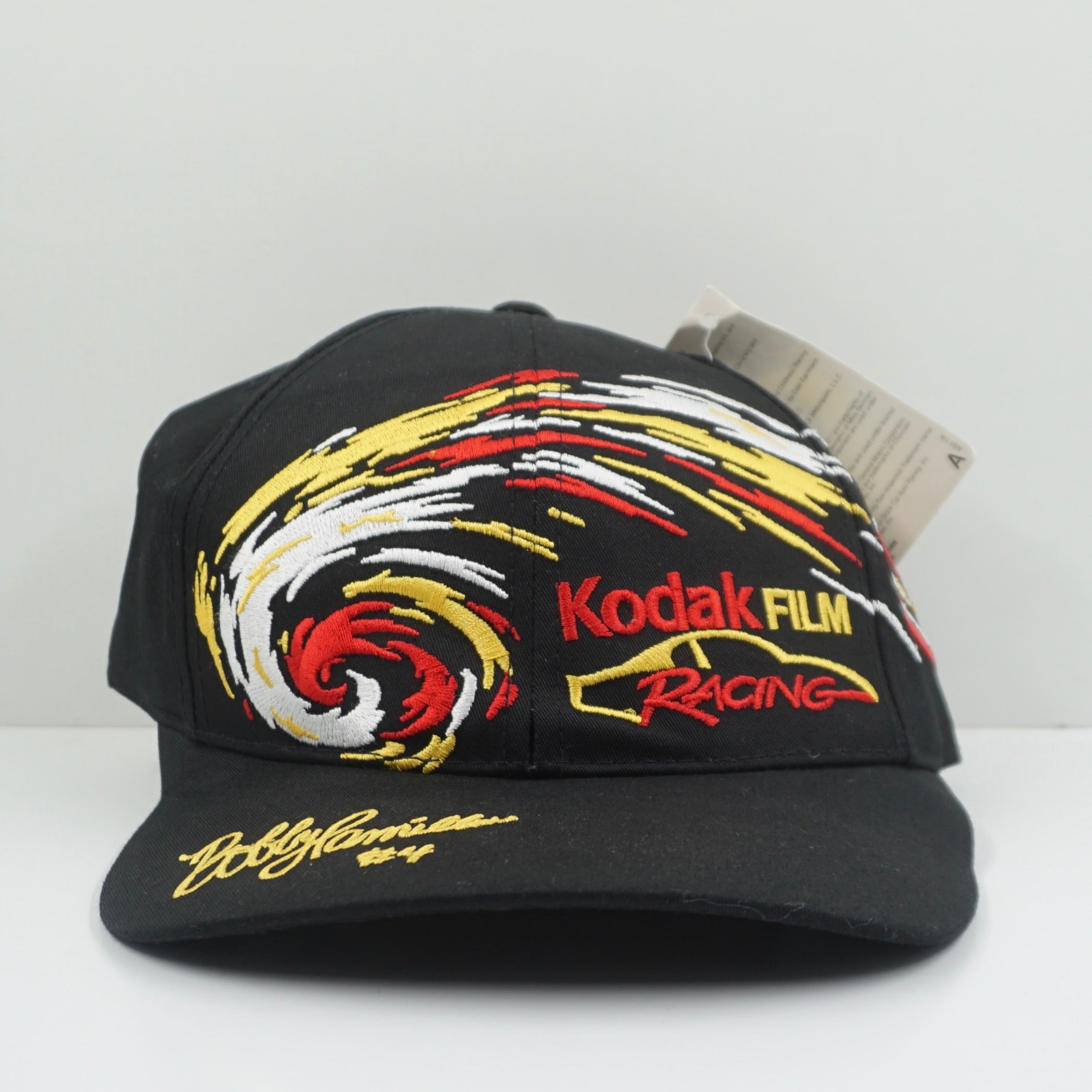 Vintage Kodak Film Racing Bobby Hamilton Black Adjustable Cap