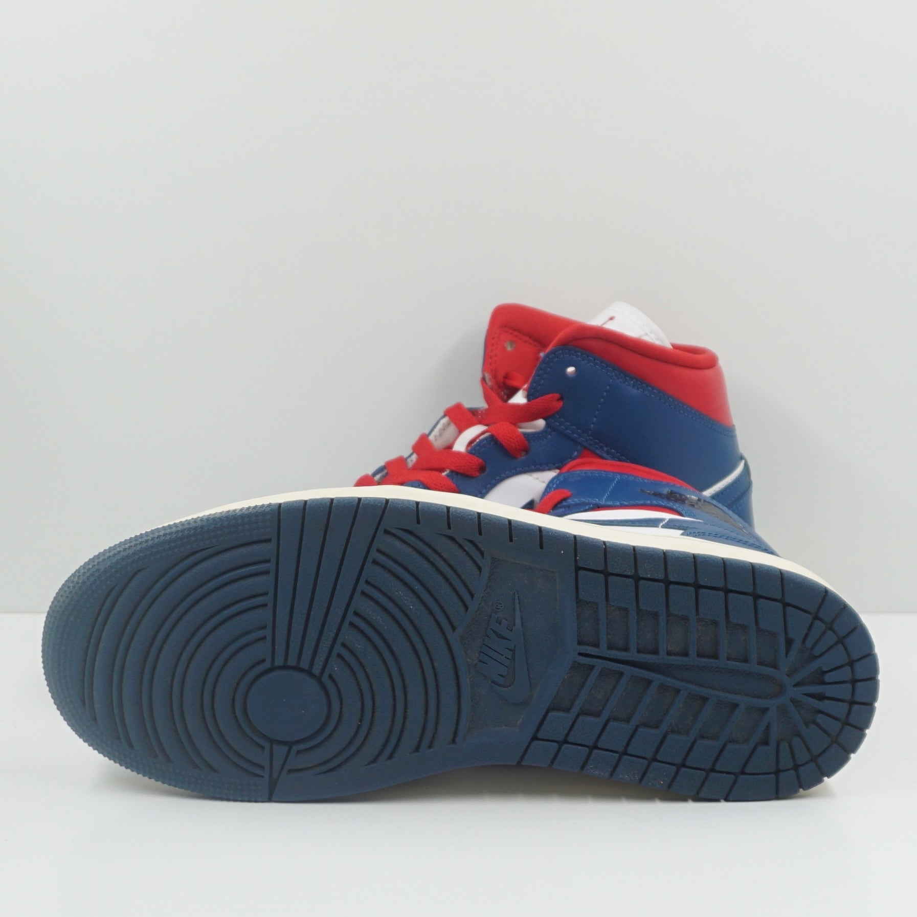 Jordan 1 Mid French Blue Gym Red (W)