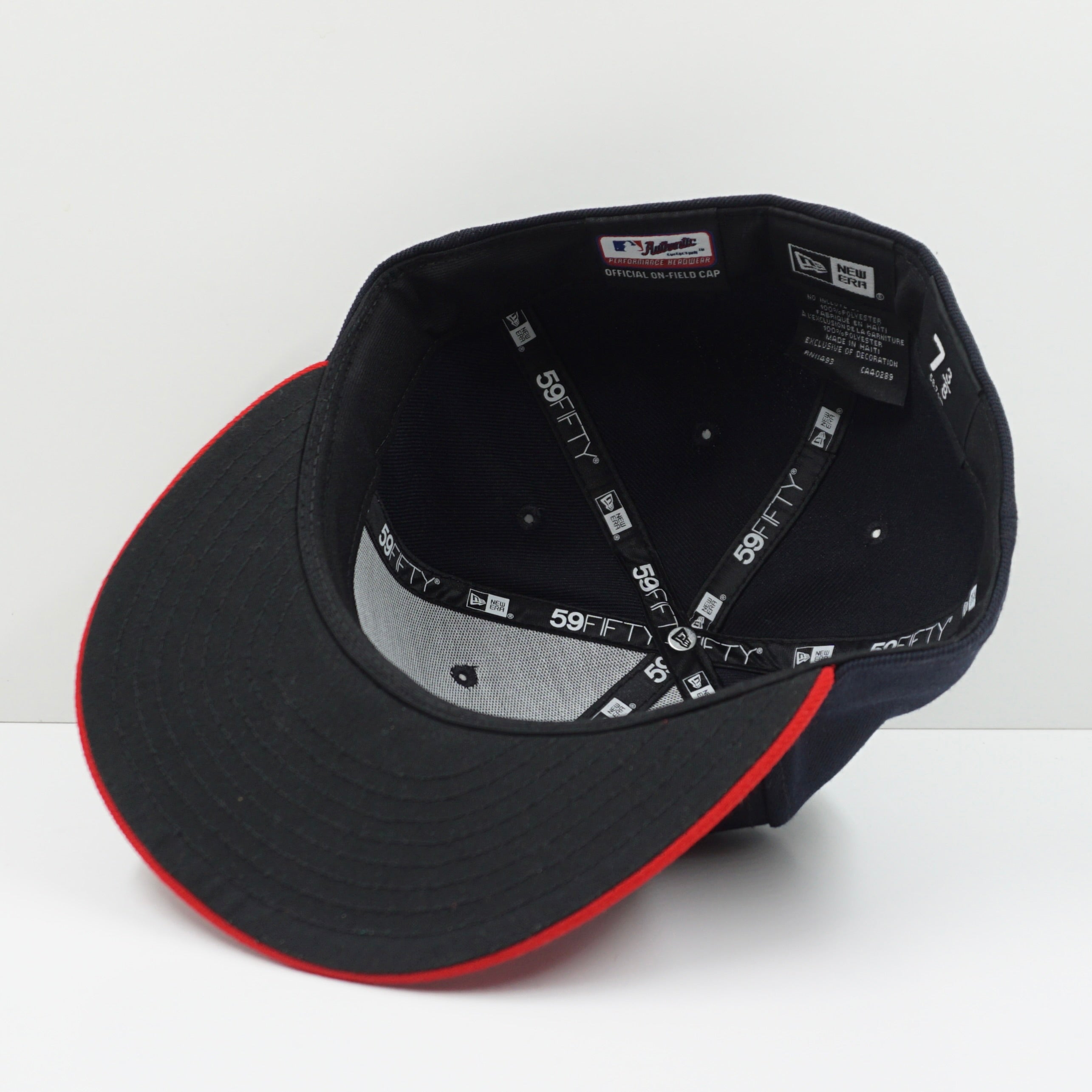 New Era Atlanta Braves Navy/Red Fitted Cap