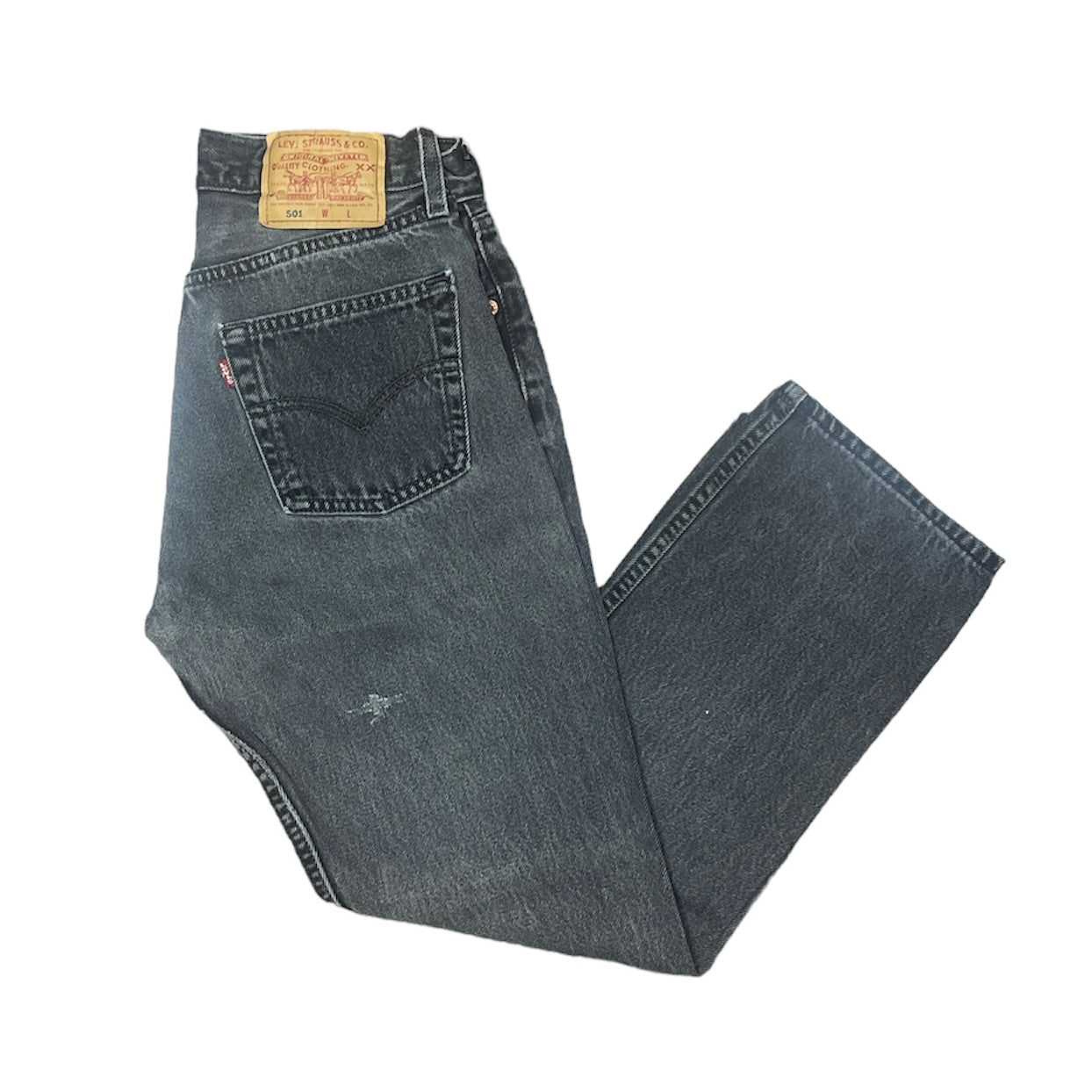 Vintage Levis 501 Grey Jeans (W29/L30)(W)