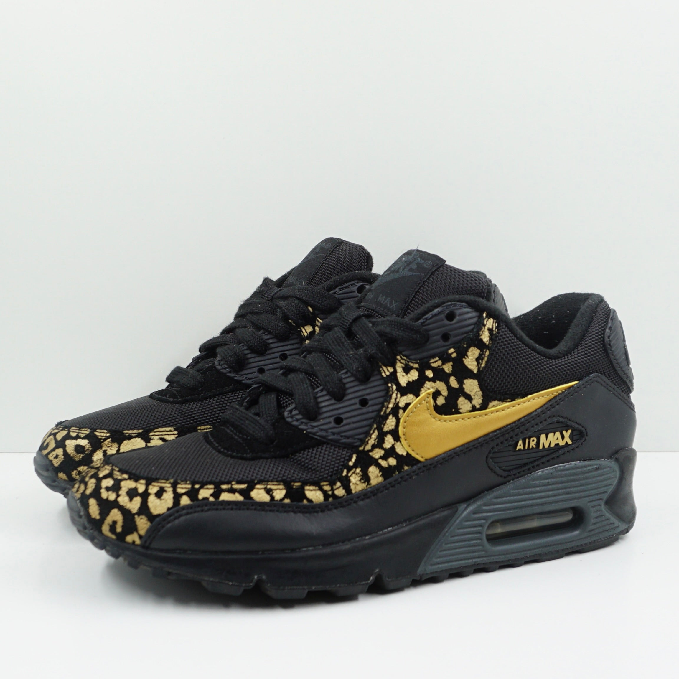 Nike Air Max 90 Black Gold Leopard