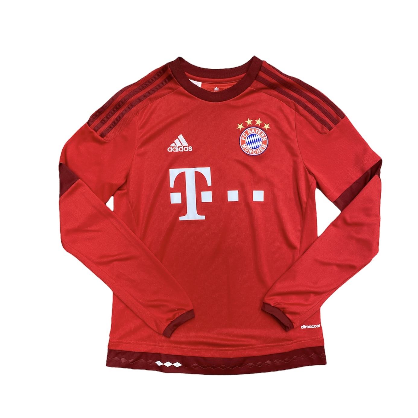 Adidas Bayern Munchen 2015/2016 Long Sleeve Home Jersey (Youth)