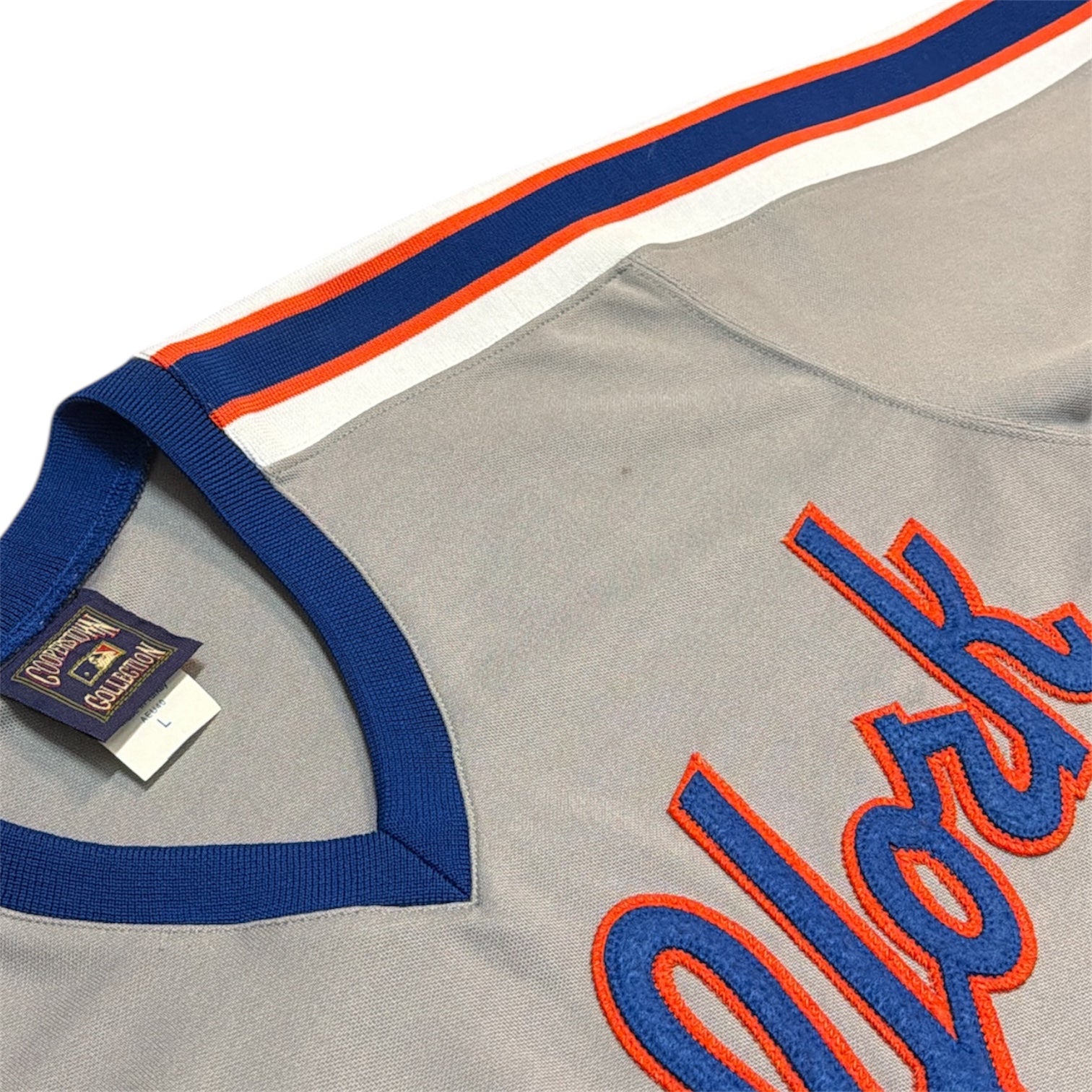 Majestic New York Mets Cooperstown Collection Grey Baseball Jersey