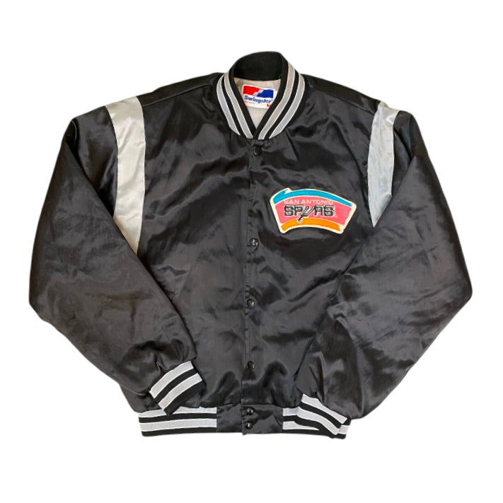 Swingster San Antonio Spurs Black Satin Jacket