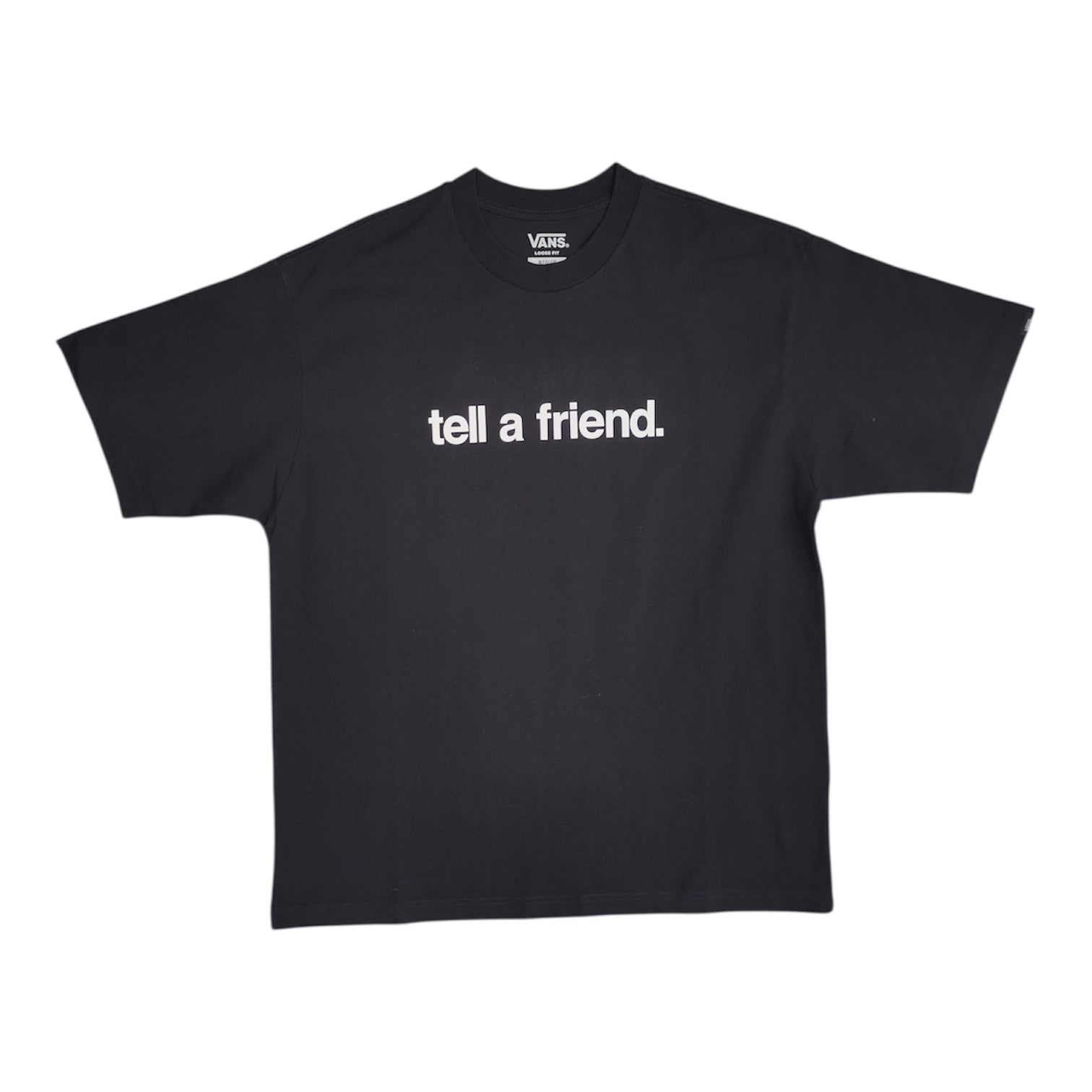 Vans Tell A Friend Black Tshirt