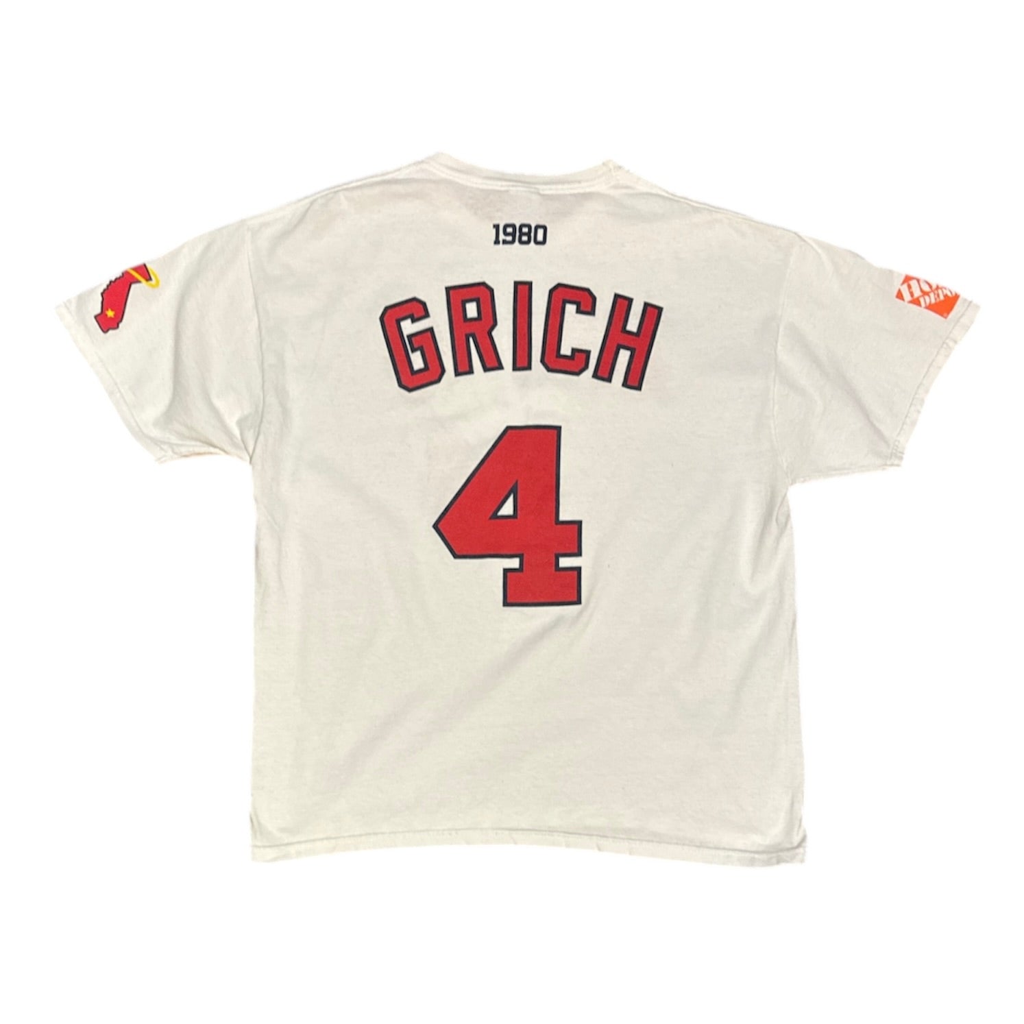 California Angels #4 Grich White Tshirt