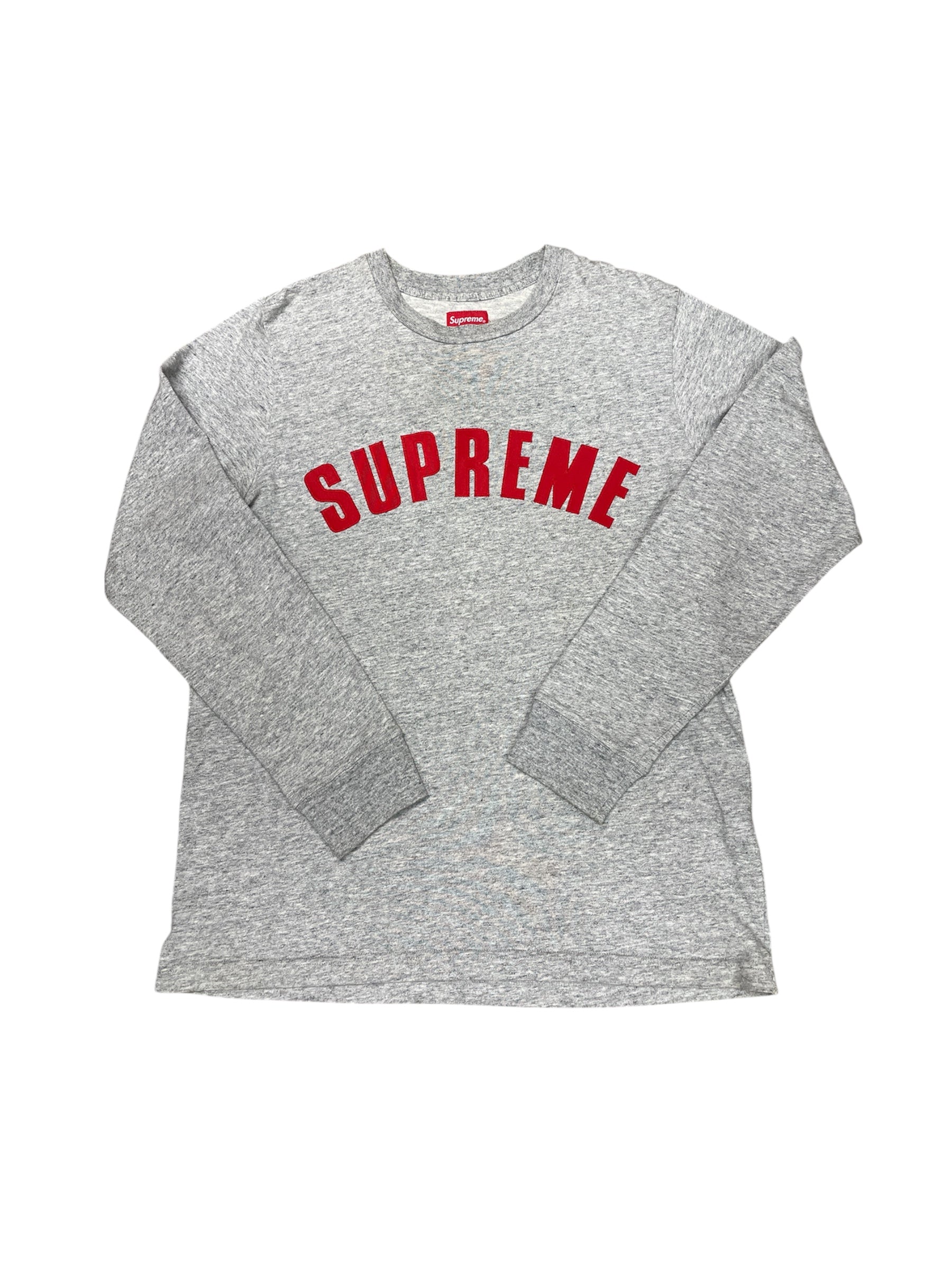 Supreme SS16 Arc Logo Grey Long Sleeve