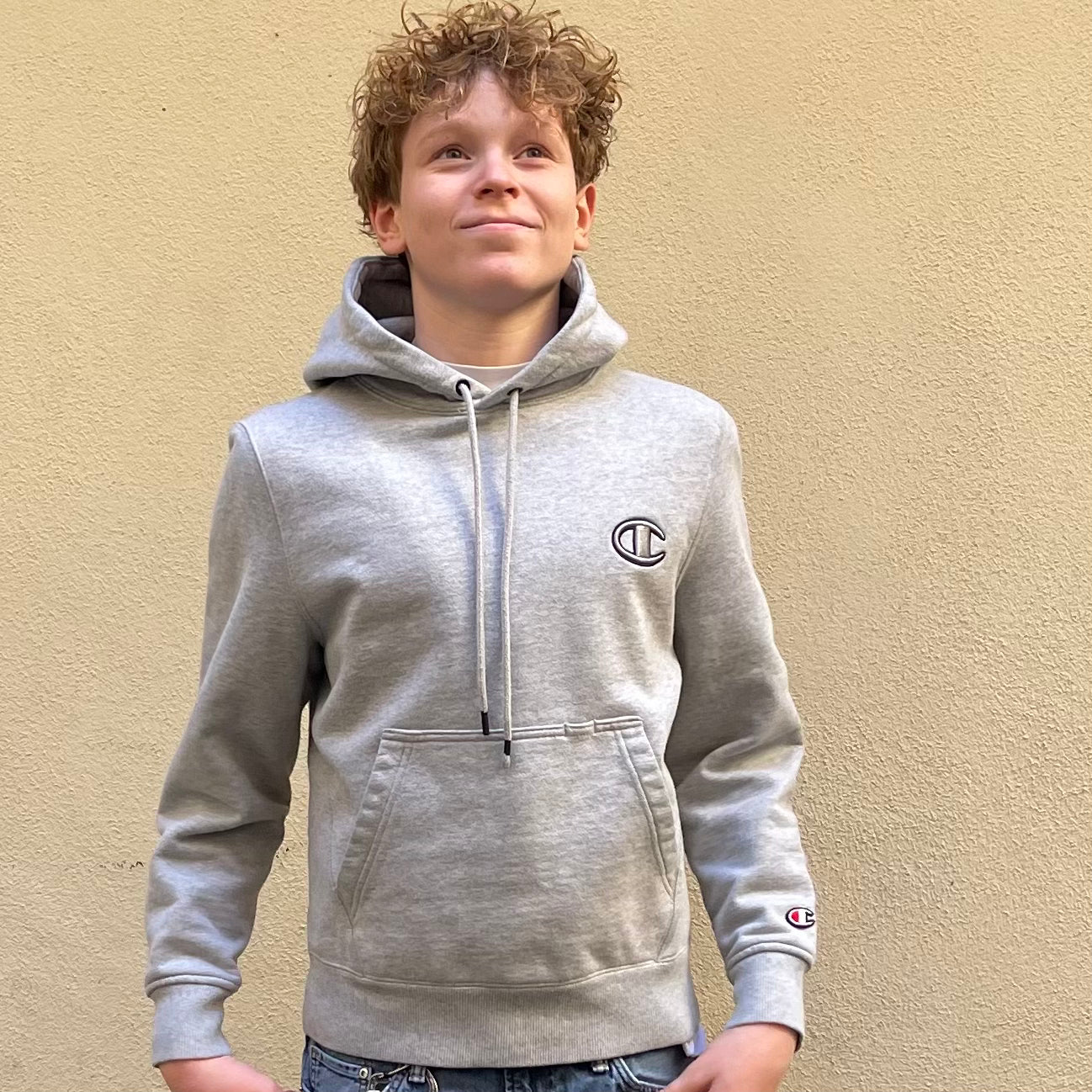 Champion Heavy Weight Grey Hoodie