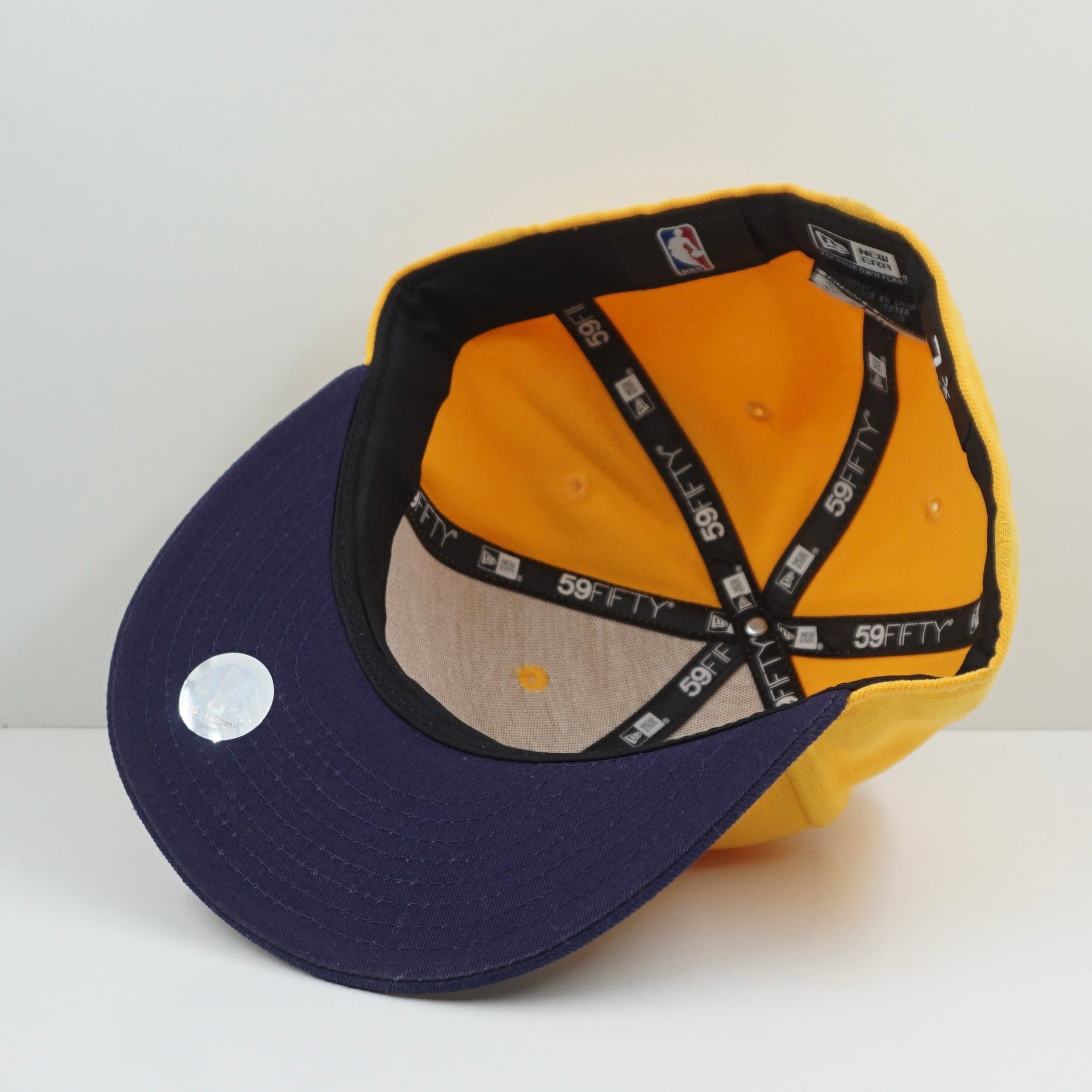 New Era Indiana Pacers Yellow Navy Fitted Cap