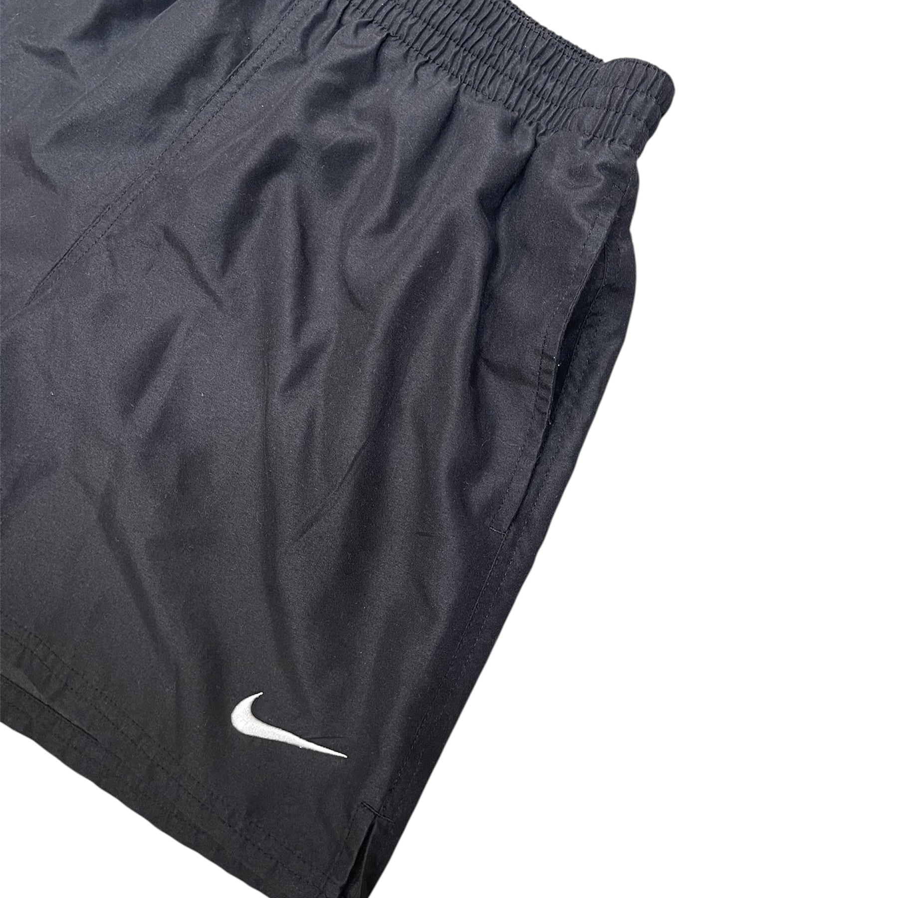 Nike Black White Swoosh Training Shorts