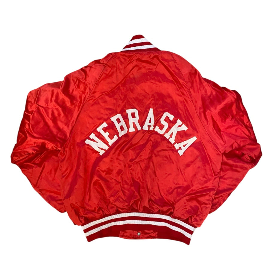 Nebraska Satin Varsity Jacket
