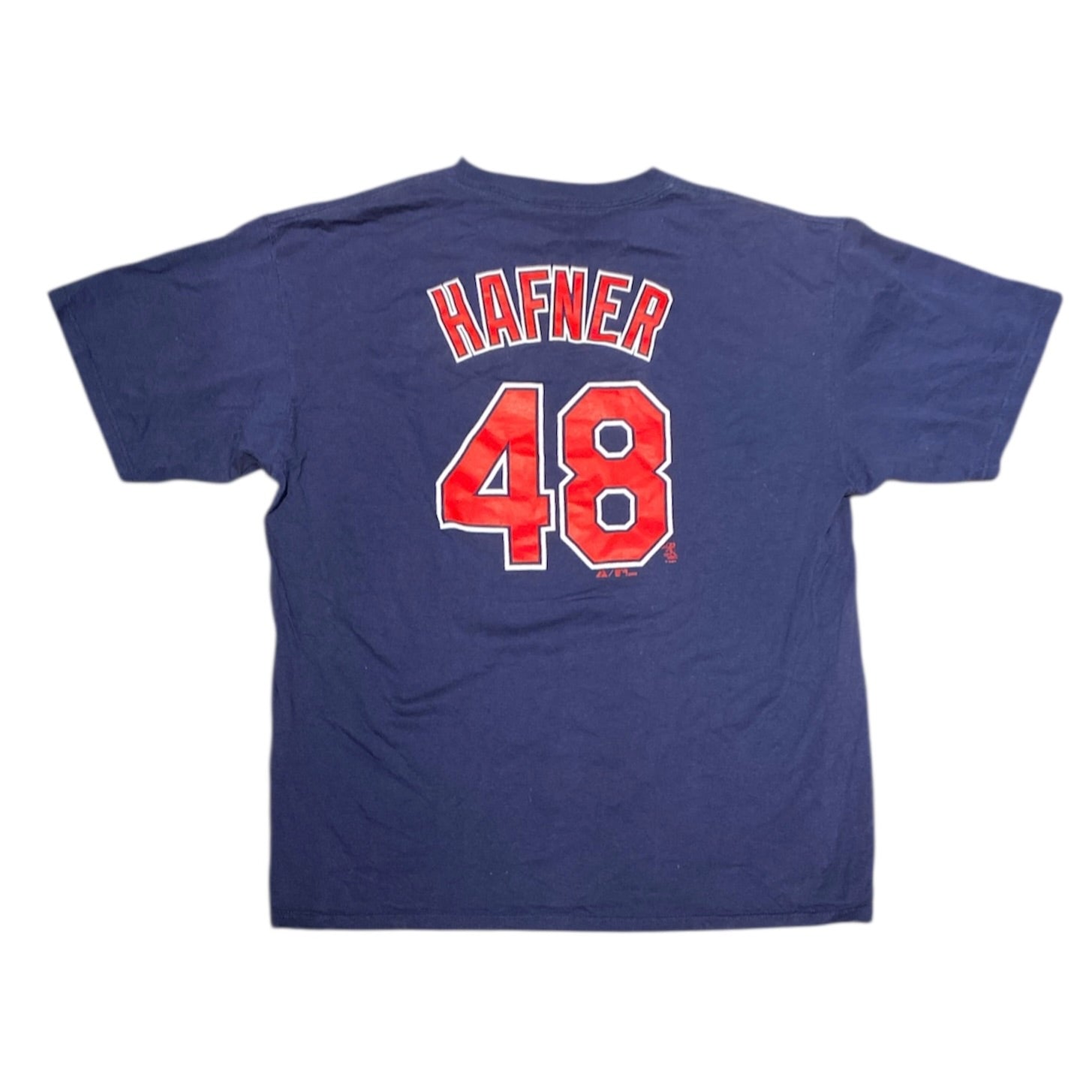 Majestic Cleveland Indians Travis Hafner #48 Baseball Tshirt