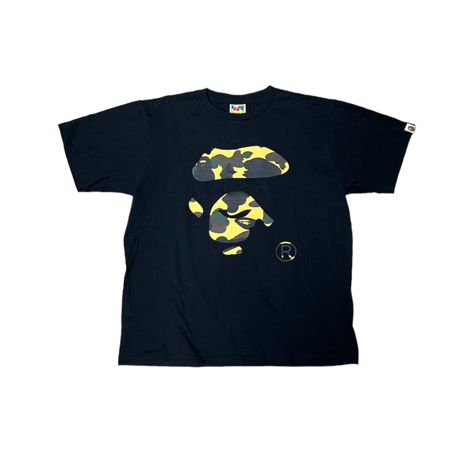 Bape Logo Camo Tshirt Black