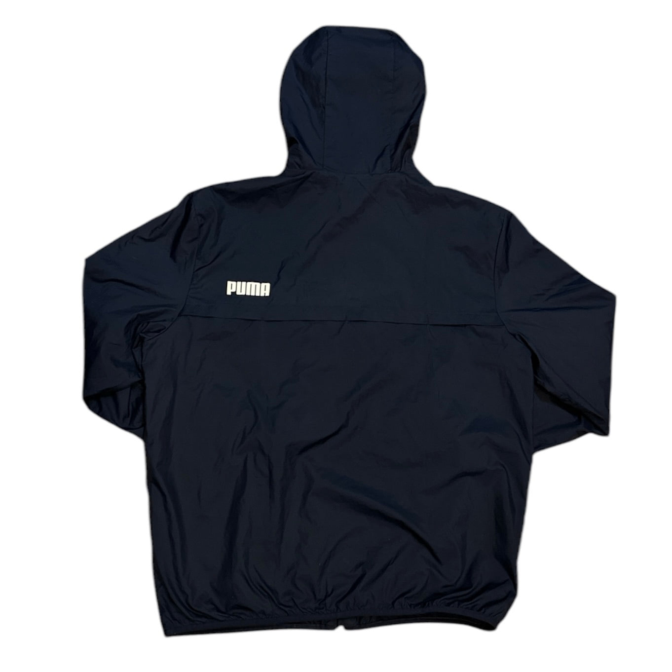 Puma Navy Hooded Windbreaker Jacket