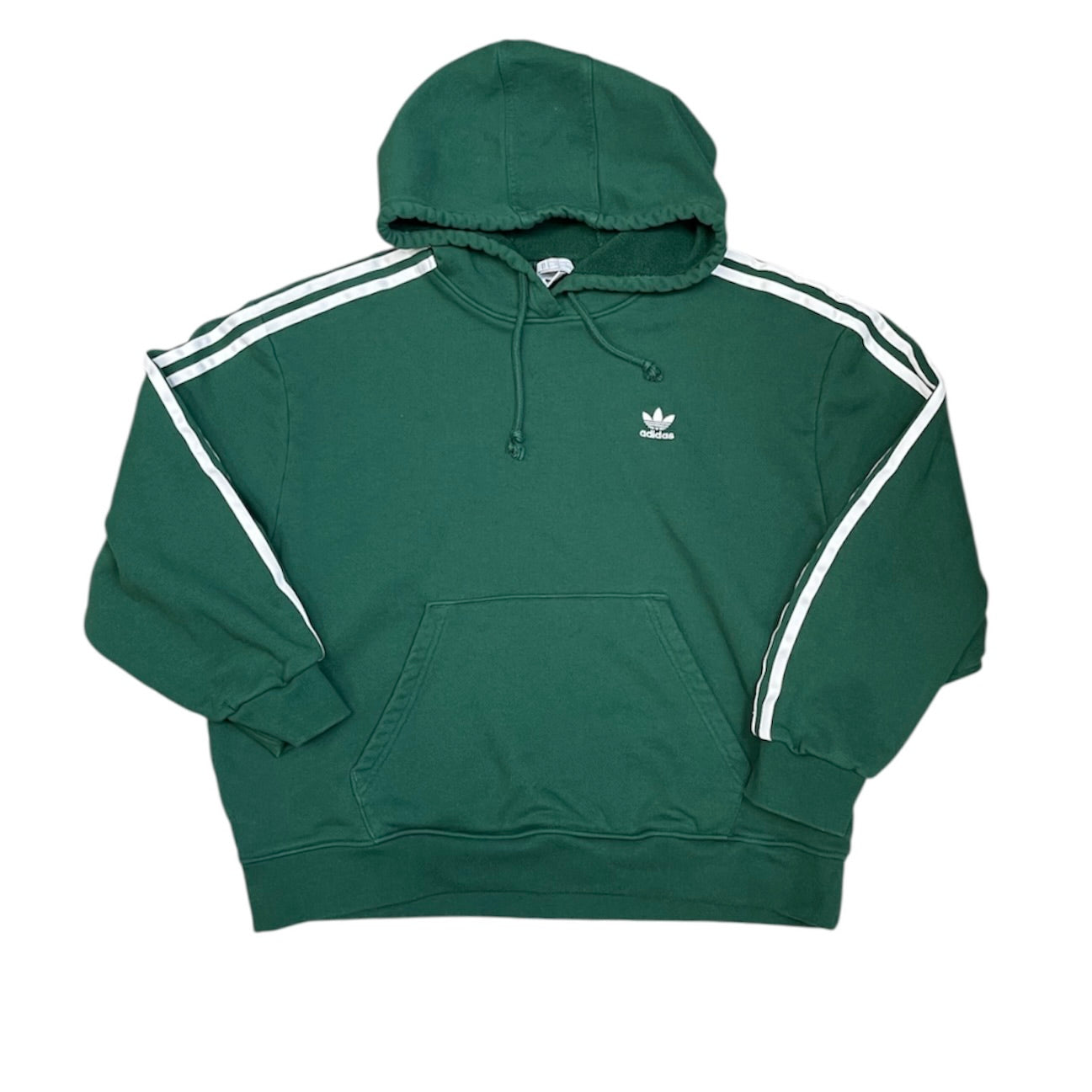 Adidas Green Striped Hoodie (W)