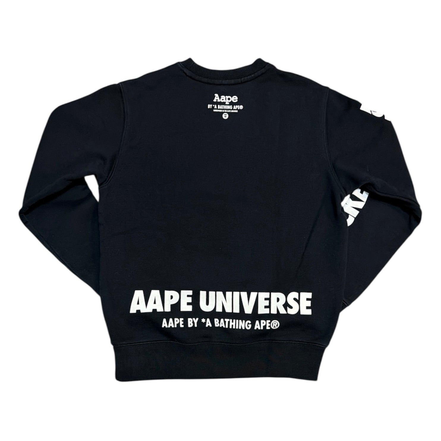 AAPE by A Bathing Ape x Disney Mickey Mouse Black Sweatshirt