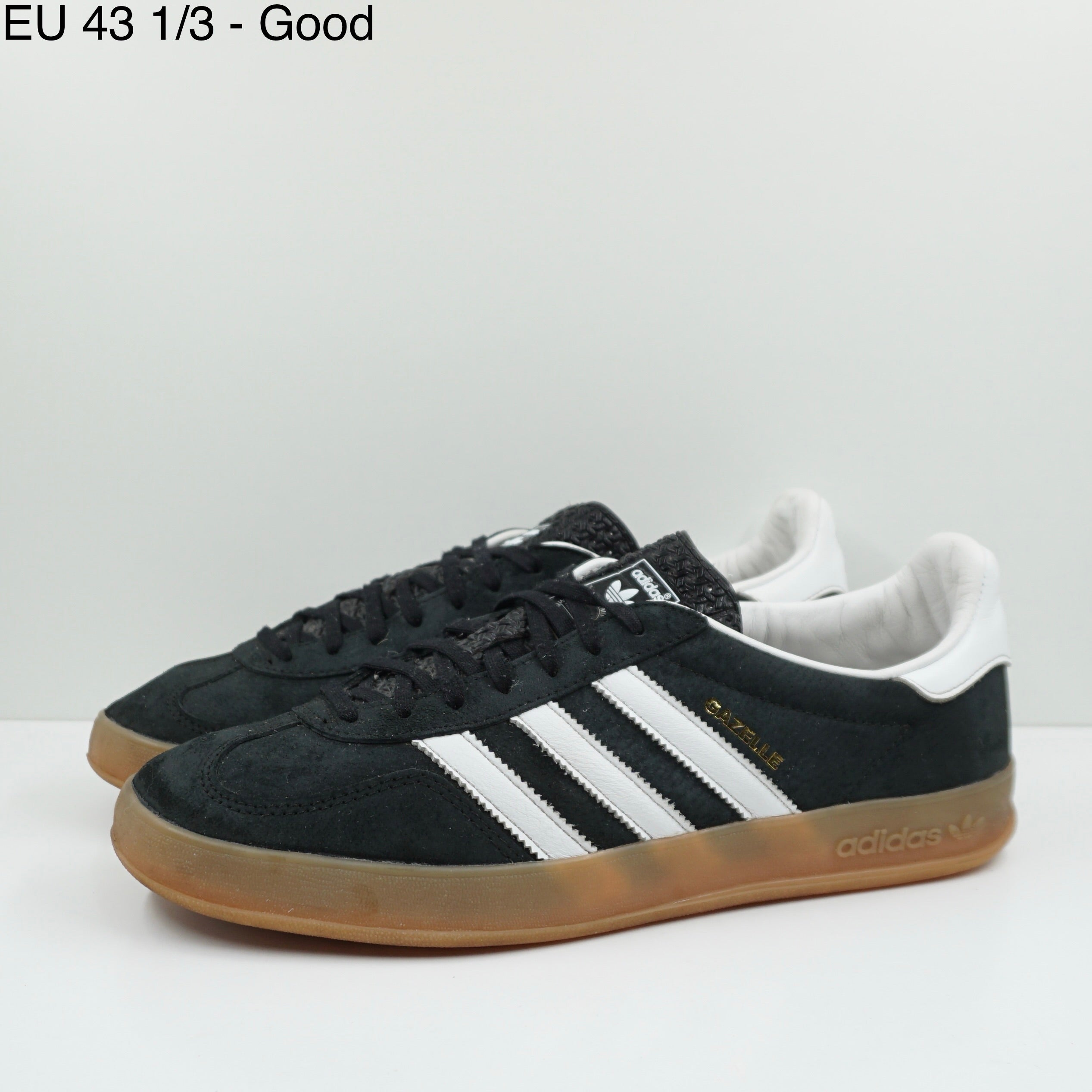 Adidas Gazelle Black White Gum