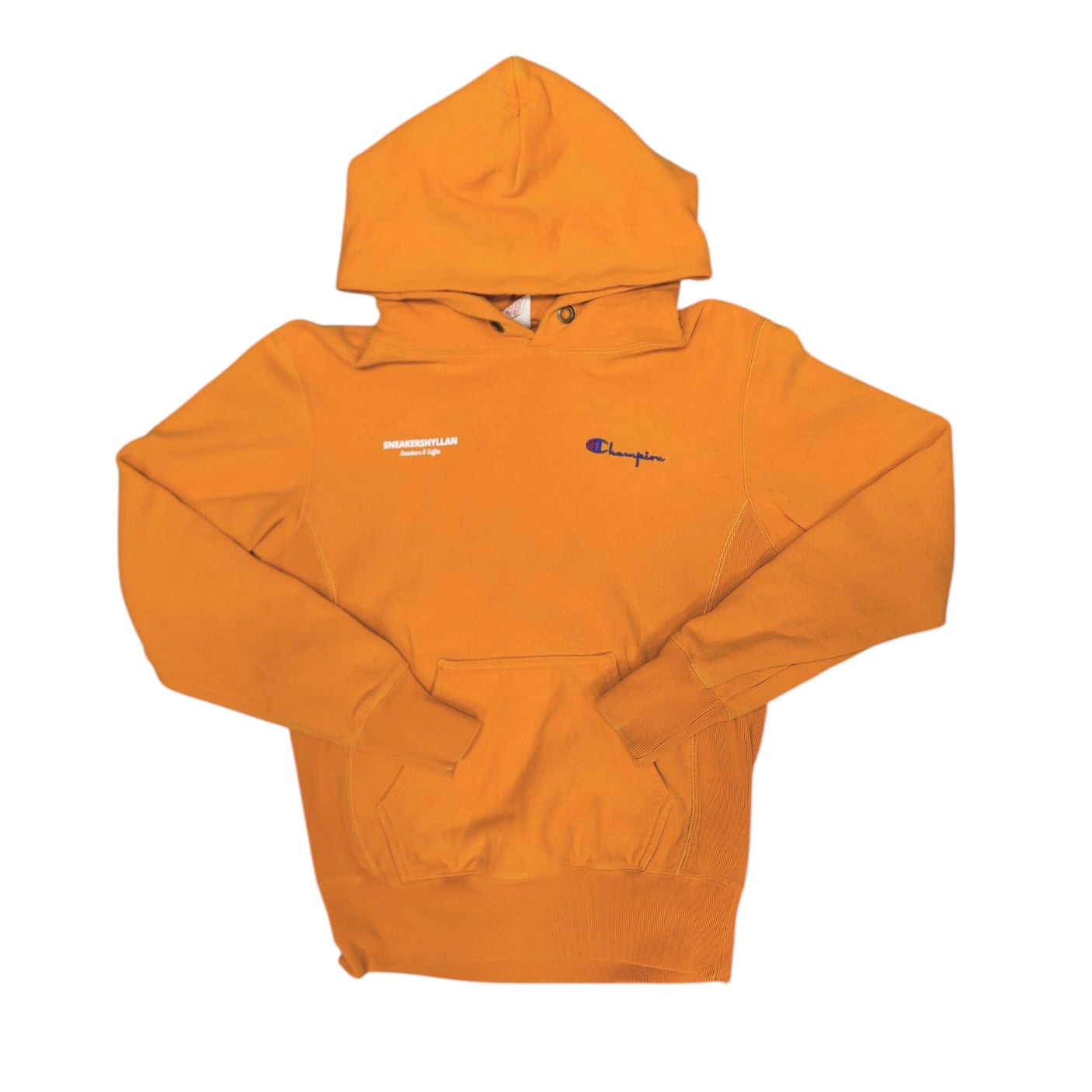Sneakershyllan Champion Reworked Orange Hoodie