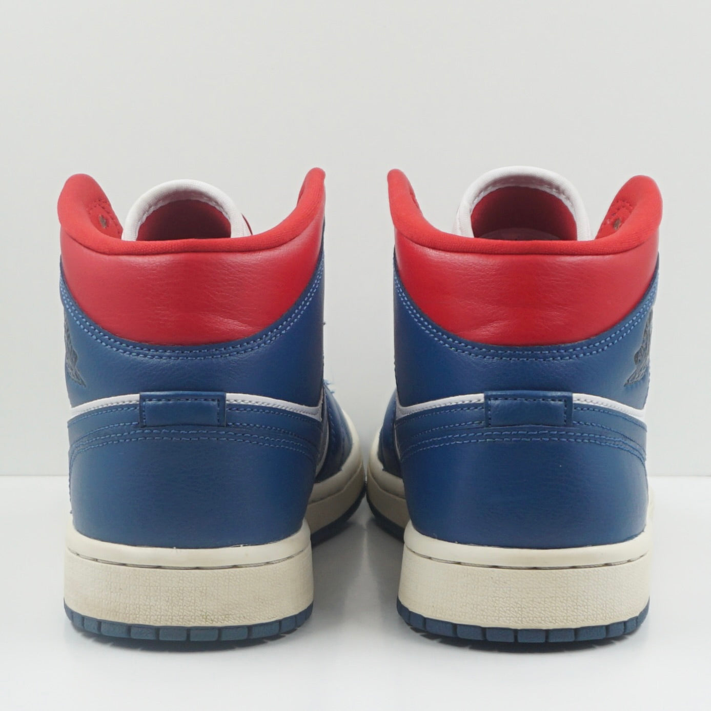 Jordan 1 Mid French Blue Gym Red (W)
