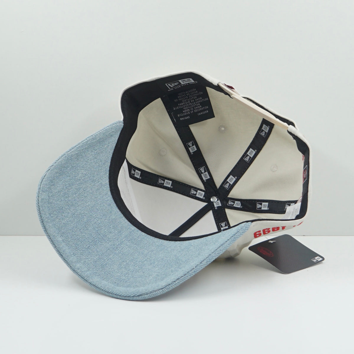 New Era AC Milan Cream & Denim Snapback Cap