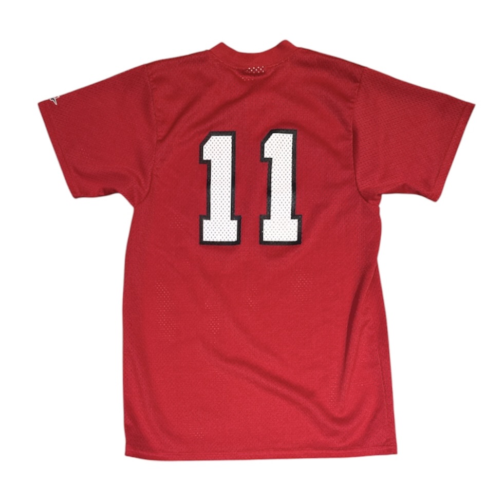 Alleson Athletic Hanford #11 Red Baseball Jersey