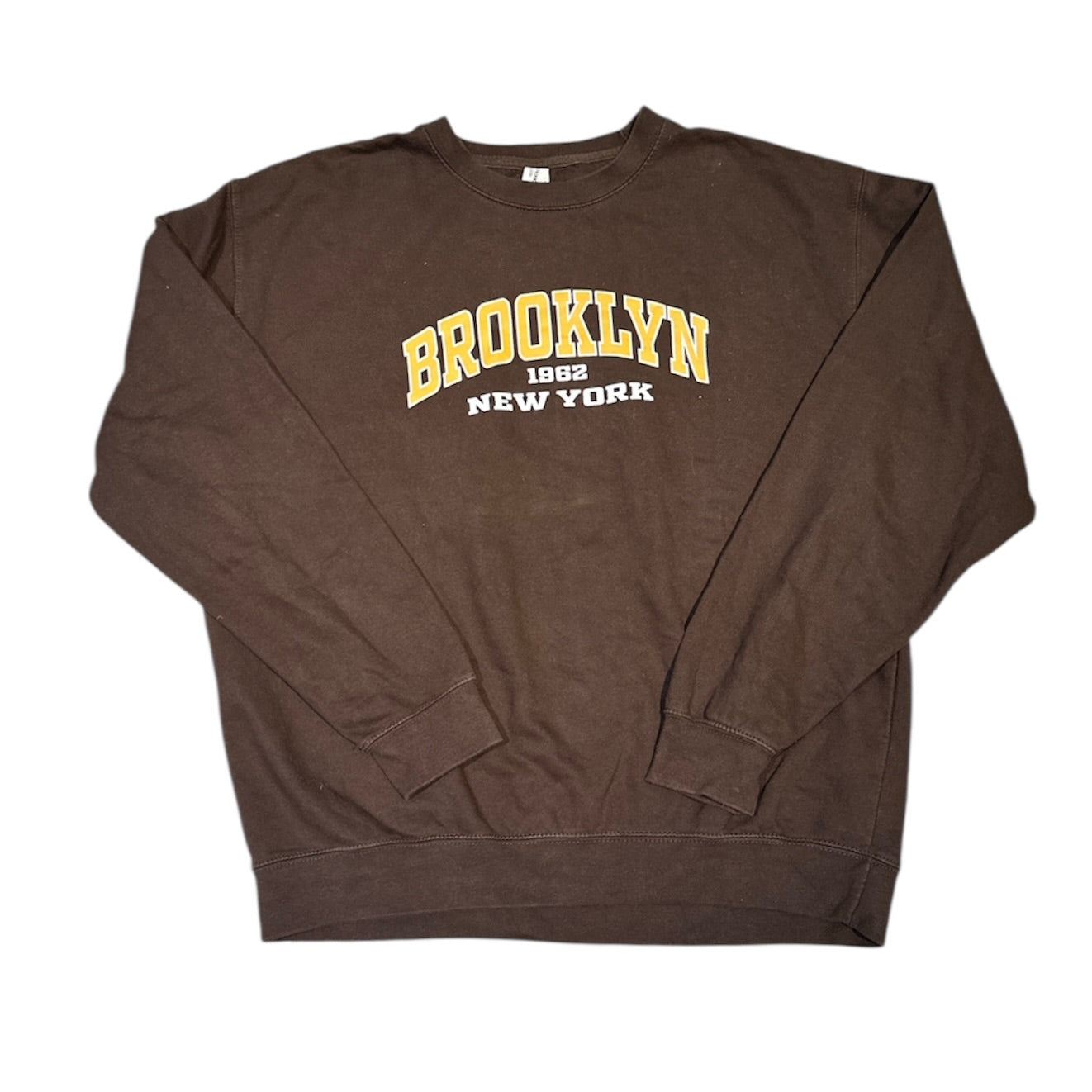 Just Hoods Brooklyn Brown Crewneck