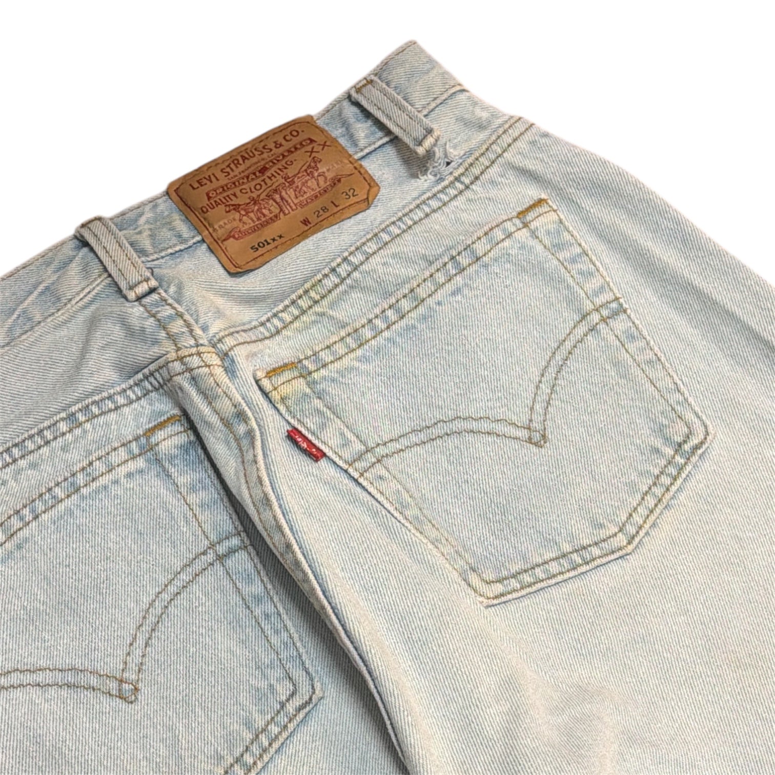 Vintage Levi's 501 Light Blue Jeans (W28/32)