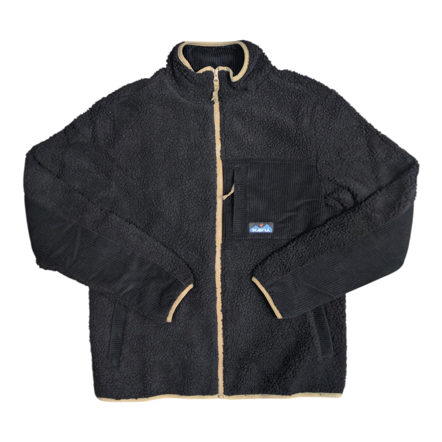 Kavu Wayside Black Full Zip Fleece