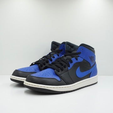 Jordan 1 Mid Hyper Royal Tumbled Leather