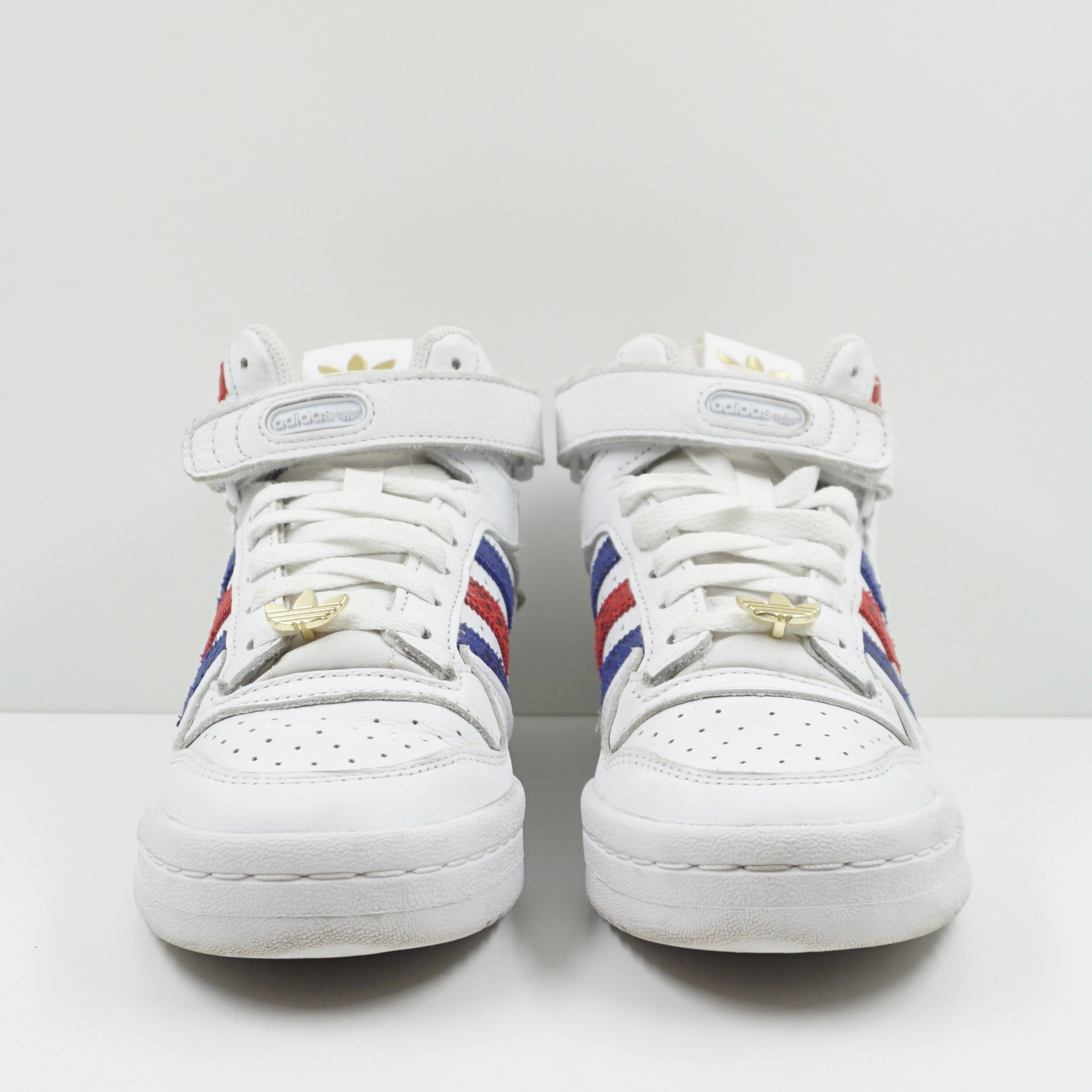Adidas Forum Mid Cloud White Semi Lucid Blue Better Scarlet (W)