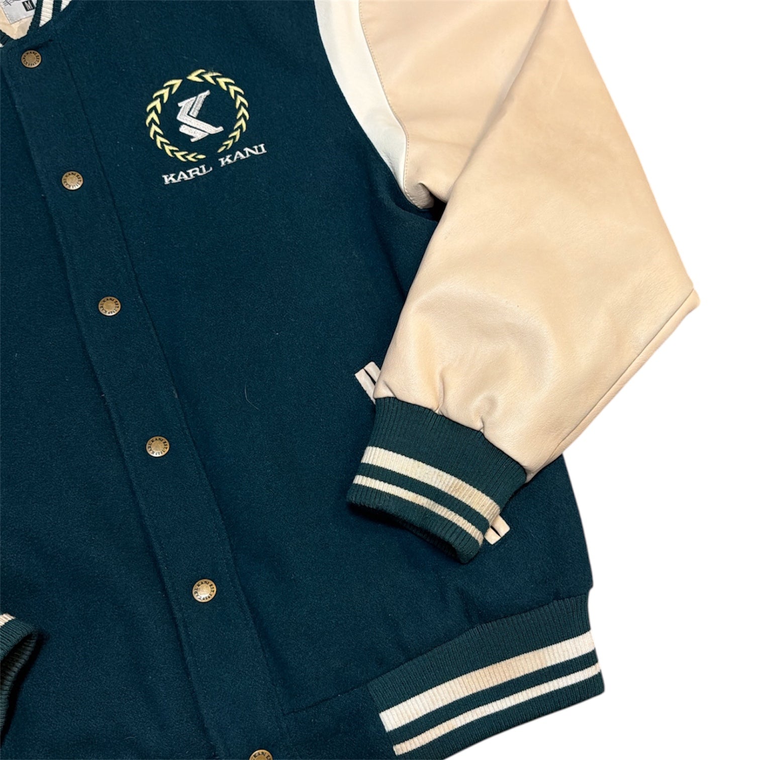 Karl Kani Retro Emblem Green Varsity Jacket