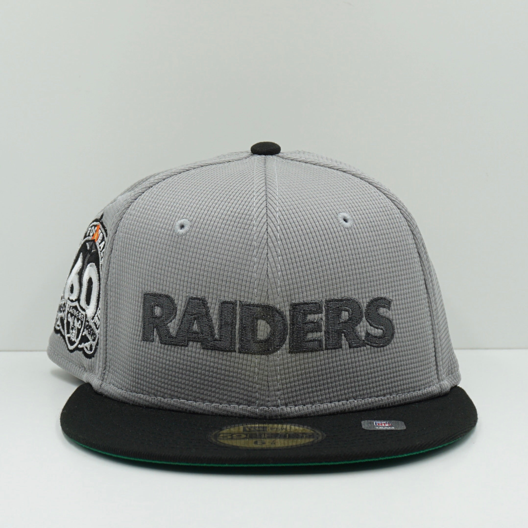 New Era Pivot Mesh Crown Las Vegas Raiders Grey Black Fitted Cap