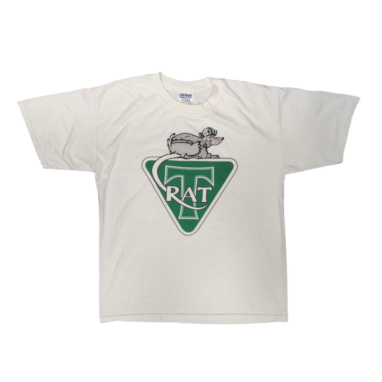 Gildan Galena Rat White Green Tshirt