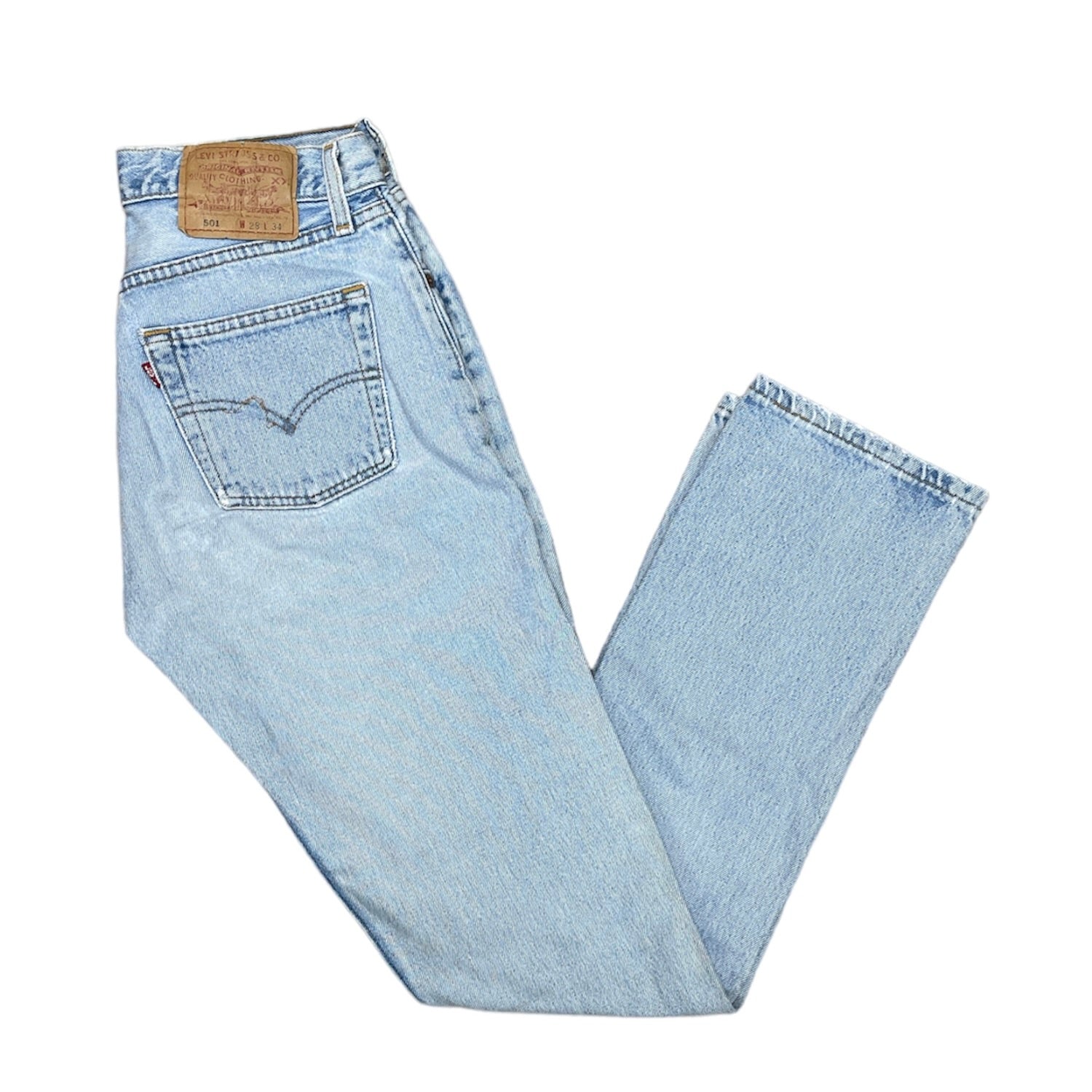 Vintage Levis 501 Light Blue Jeans (W28/34)